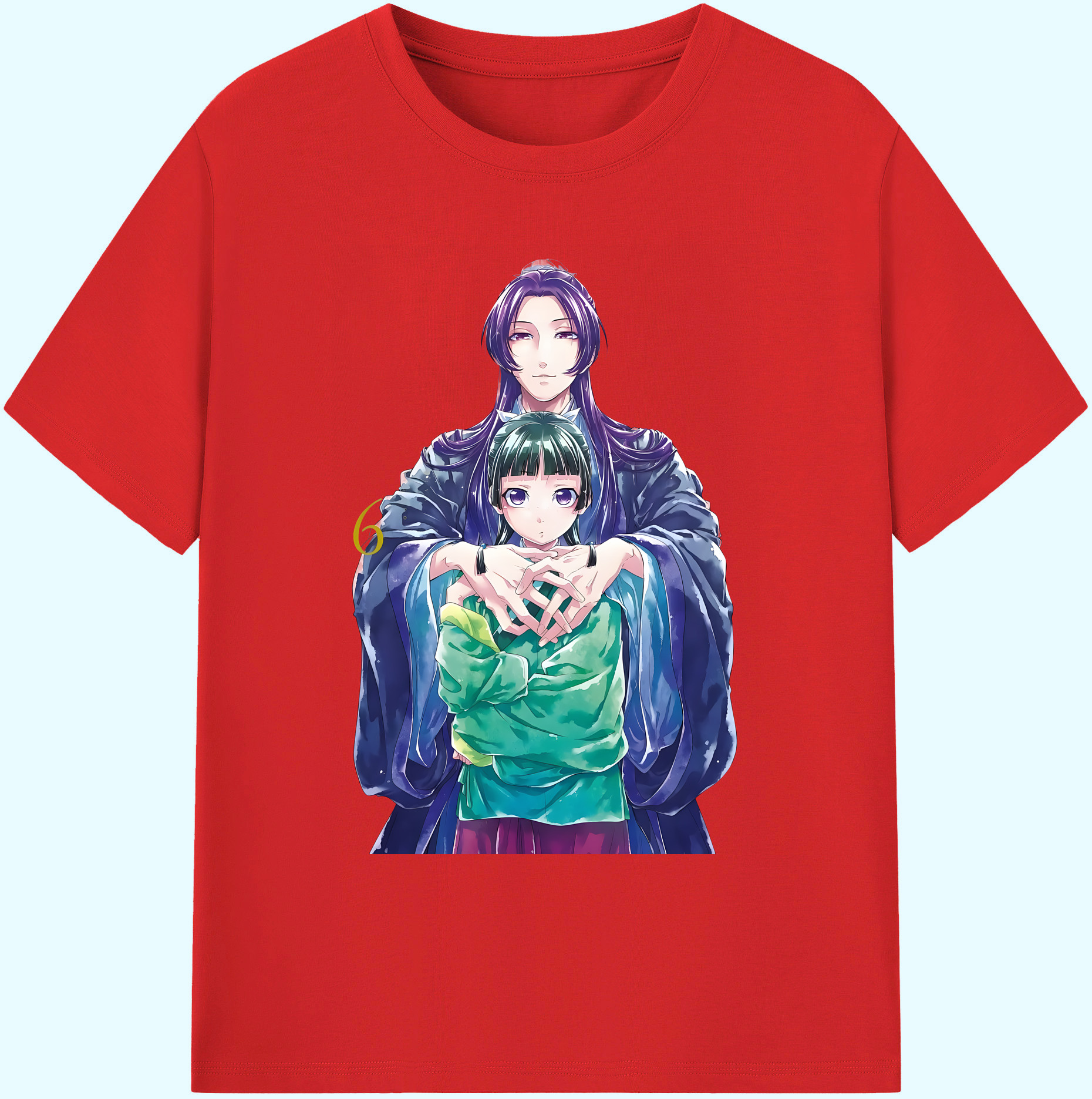 （画像用） 薬屋のひとりごと The Apothecary Diaries 綿100％ メンズ半袖Tシャツ｜肌触りやわらか＆通気性