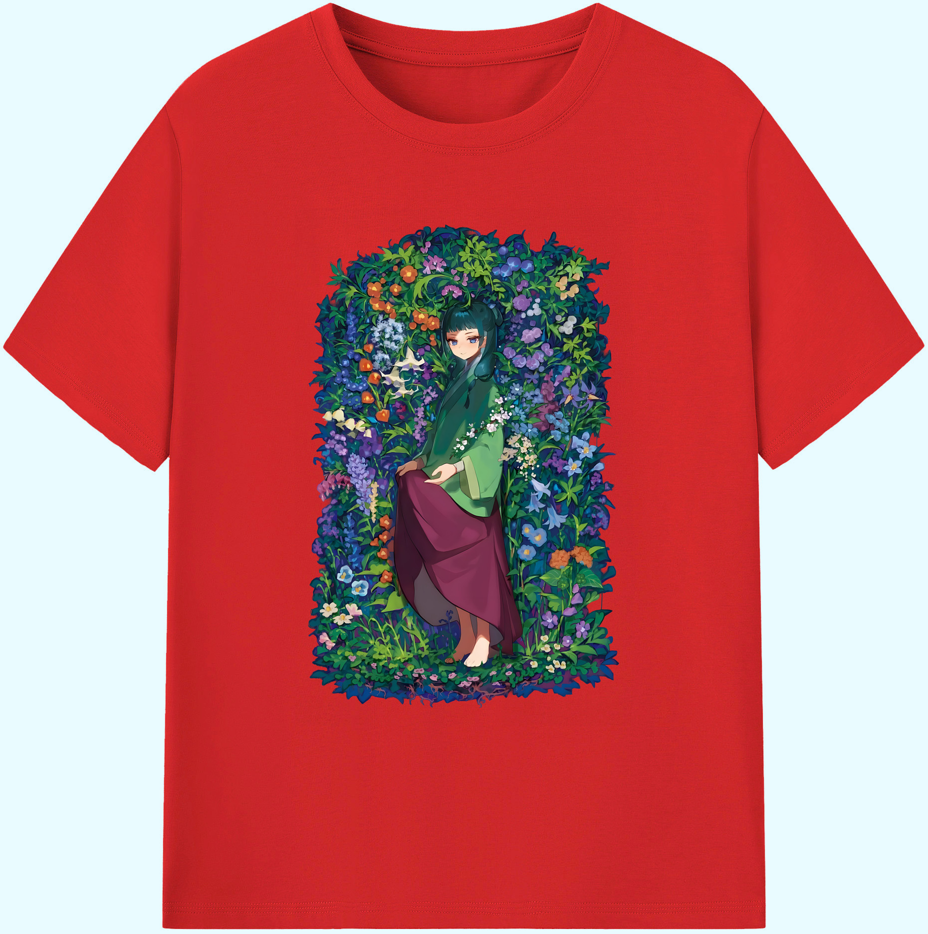 （画像用） 薬屋のひとりごと The Apothecary Diaries 綿100％ メンズ半袖Tシャツ｜肌触りやわらか＆通気性