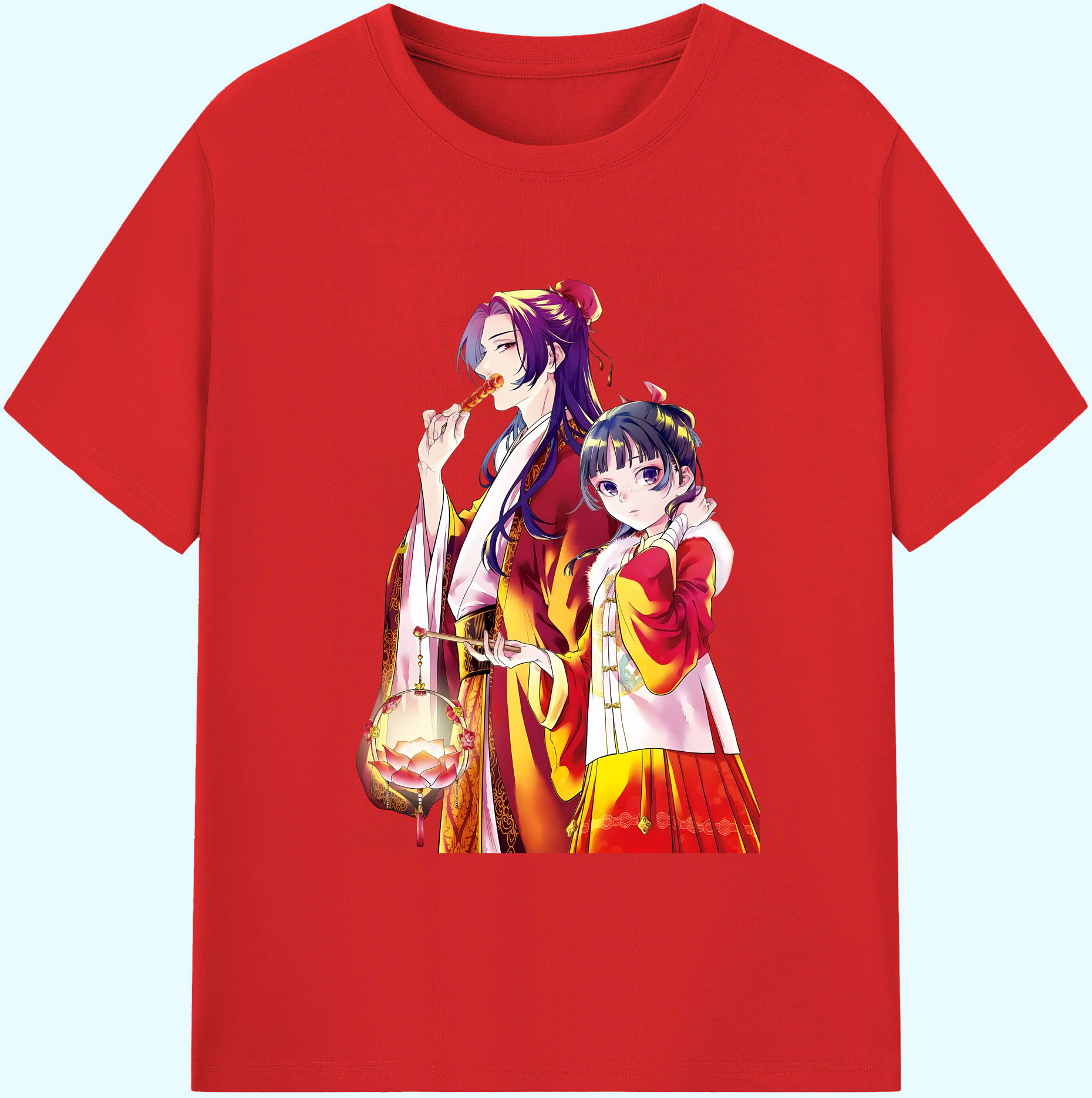 （画像用） 薬屋のひとりごと The Apothecary Diaries 綿100％ メンズ半袖Tシャツ｜肌触りやわらか＆通気性