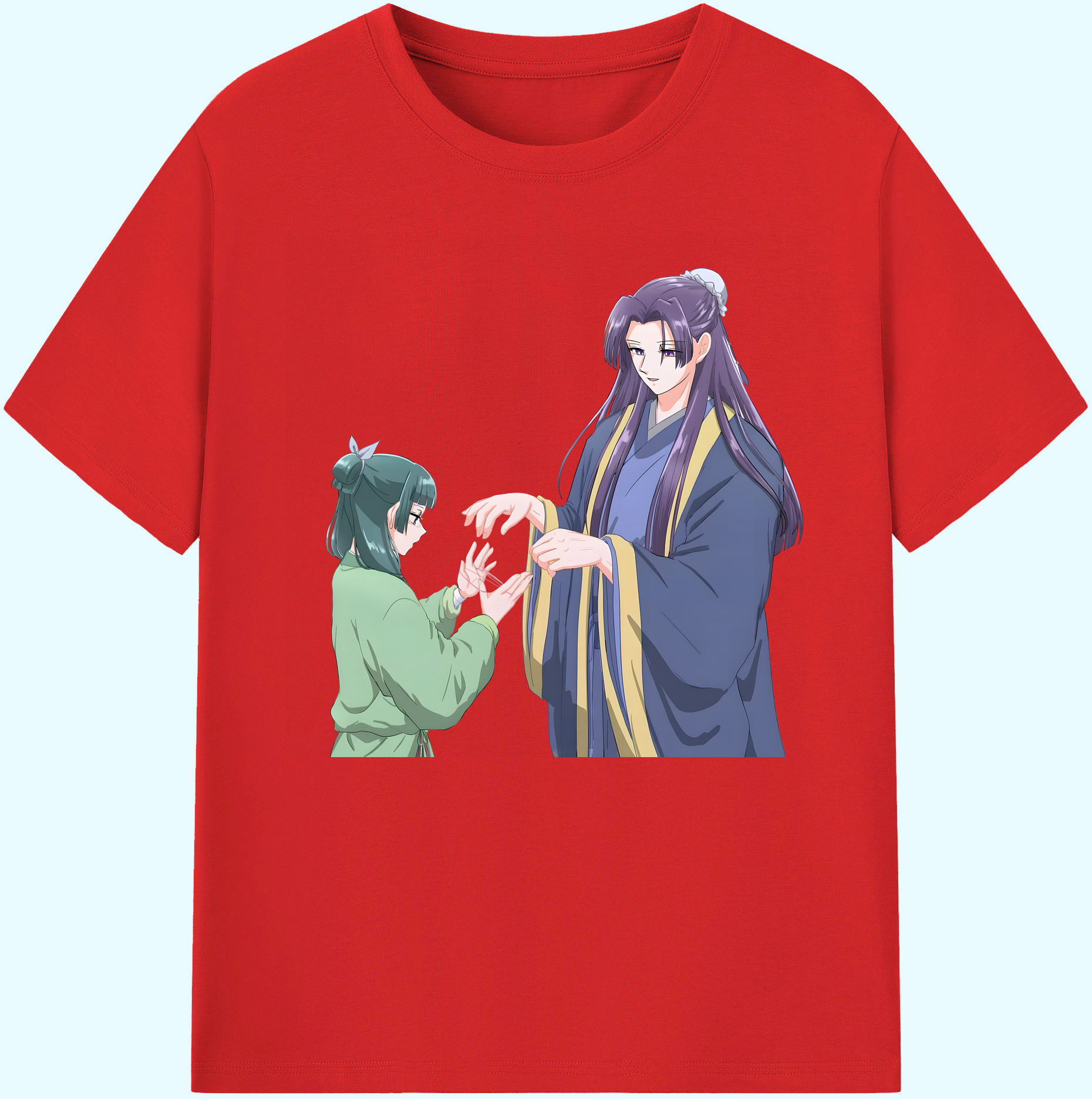 （画像用） 薬屋のひとりごと The Apothecary Diaries 綿100％ メンズ半袖Tシャツ｜肌触りやわらか＆通気性