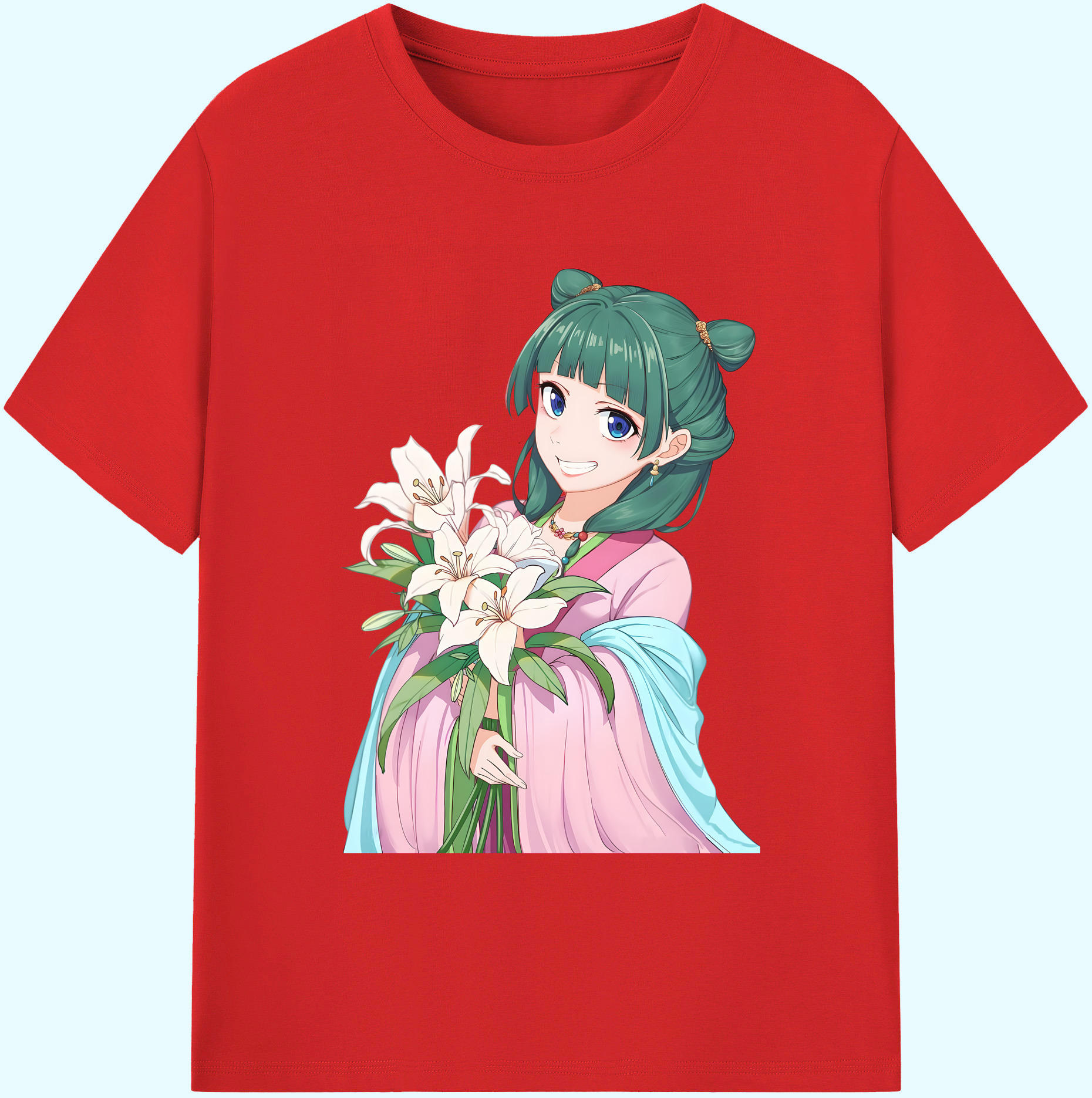 （画像用） 薬屋のひとりごと The Apothecary Diaries 綿100％ メンズ半袖Tシャツ｜肌触りやわらか＆通気性