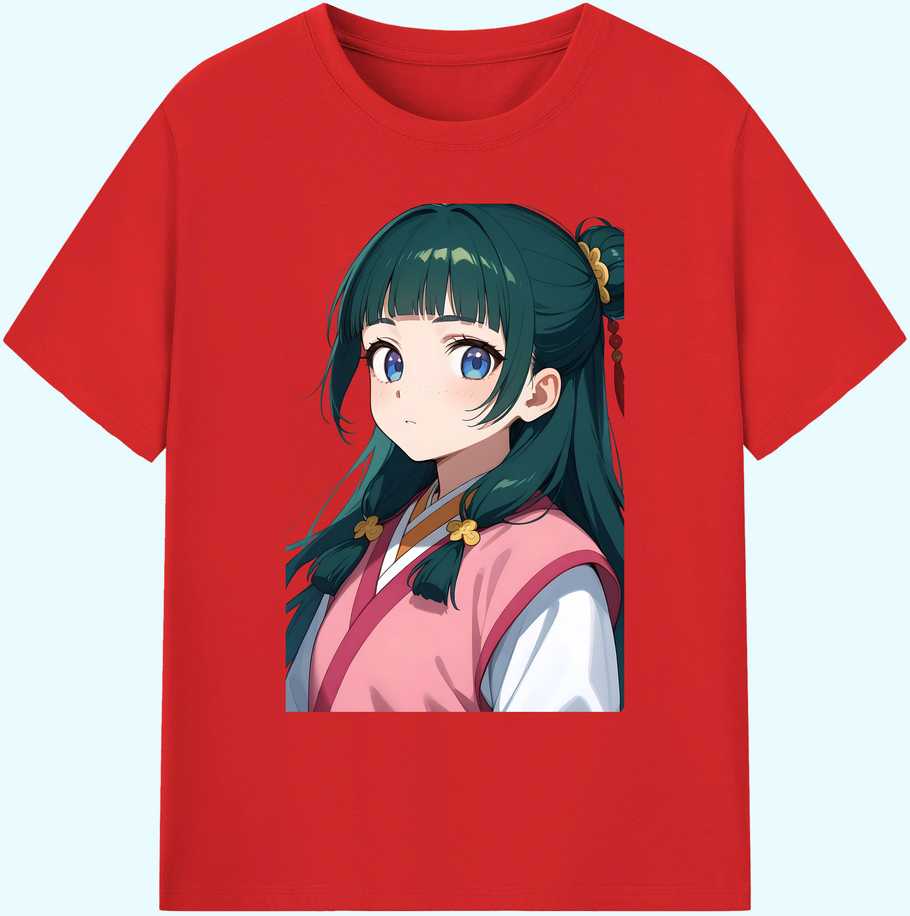 （画像用） 薬屋のひとりごと The Apothecary Diaries 綿100％ メンズ半袖Tシャツ｜肌触りやわらか＆通気性