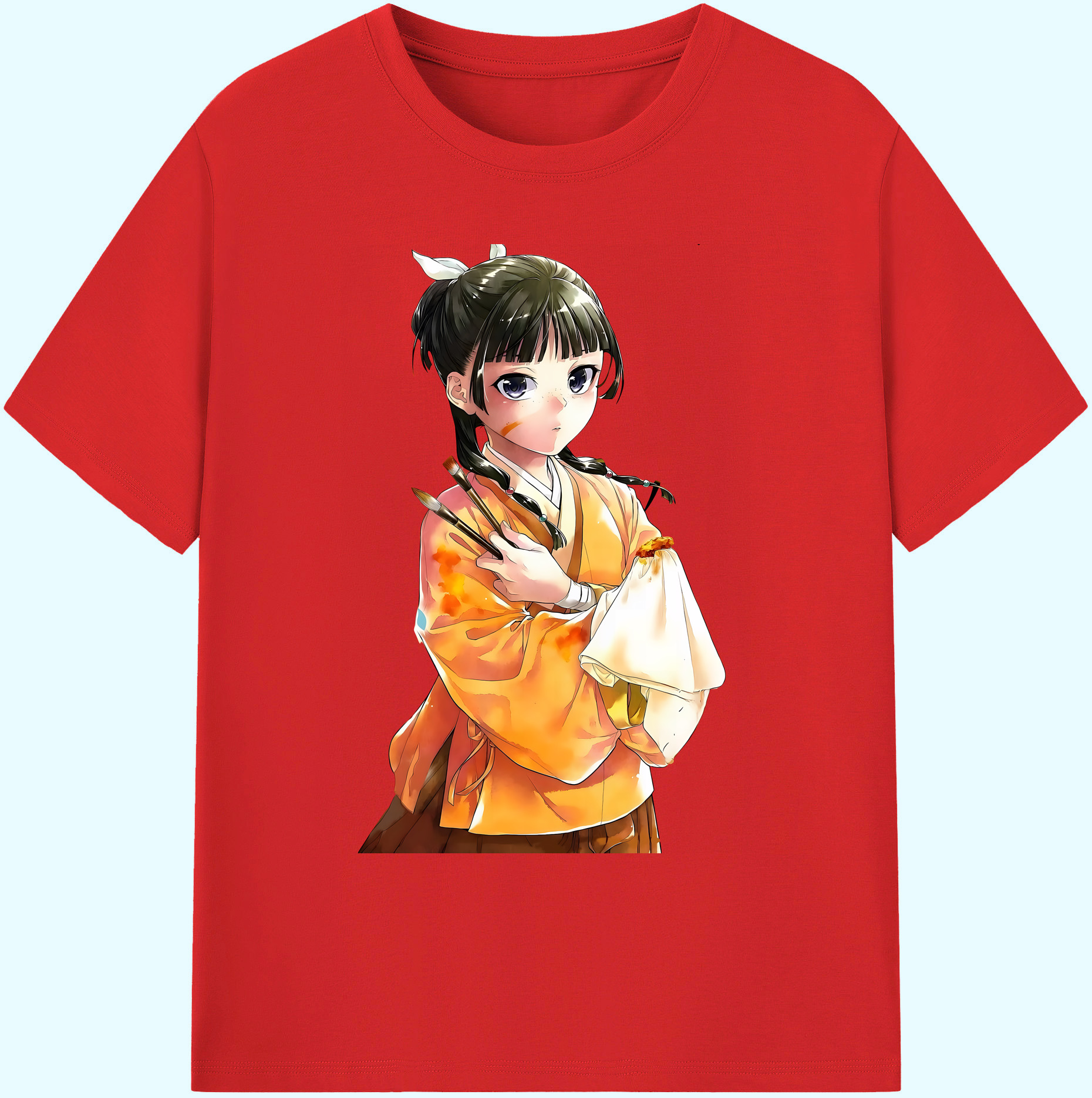 （画像用） 薬屋のひとりごと The Apothecary Diaries 綿100％ メンズ半袖Tシャツ｜肌触りやわらか＆通気性