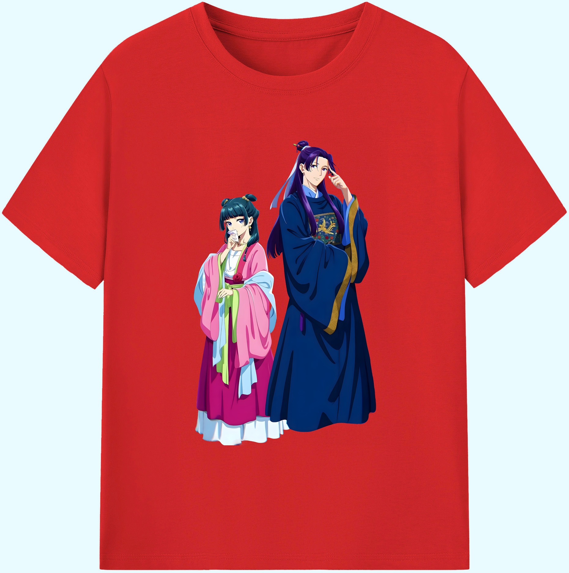 （画像用） 薬屋のひとりごと The Apothecary Diaries 綿100％ メンズ半袖Tシャツ｜肌触りやわらか＆通気性