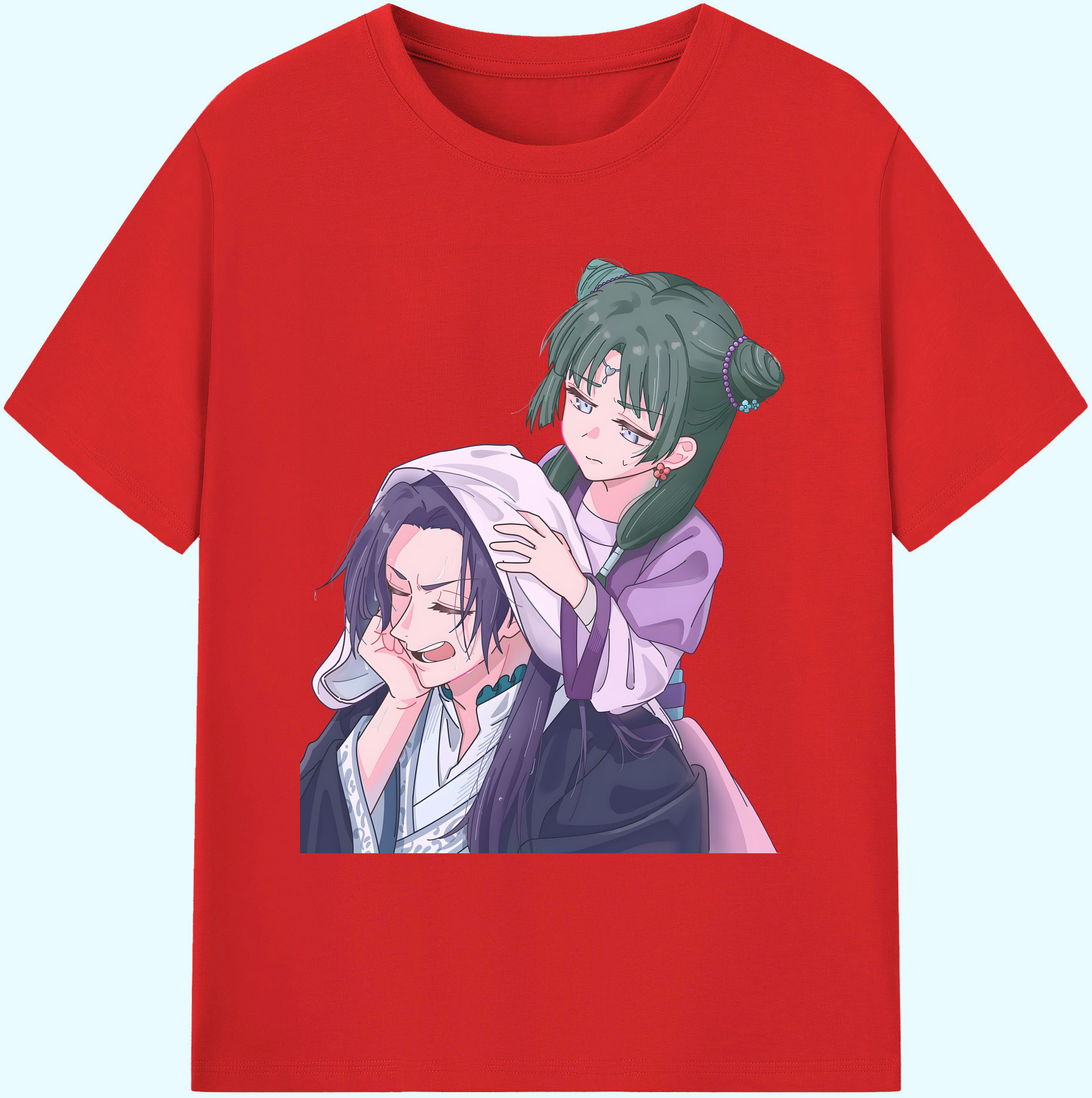 （画像用） 薬屋のひとりごと The Apothecary Diaries 綿100％ メンズ半袖Tシャツ｜肌触りやわらか＆通気性