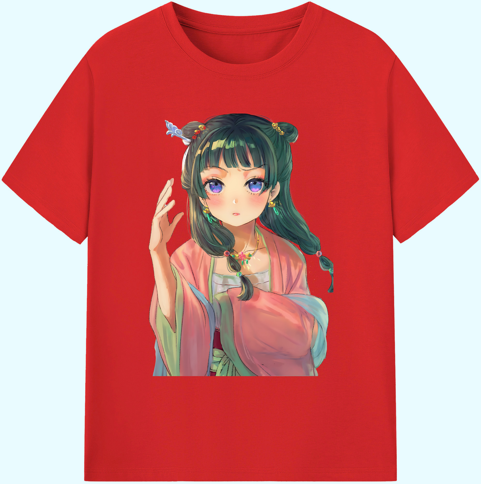 （画像用） 薬屋のひとりごと The Apothecary Diaries 綿100％ メンズ半袖Tシャツ｜肌触りやわらか＆通気性