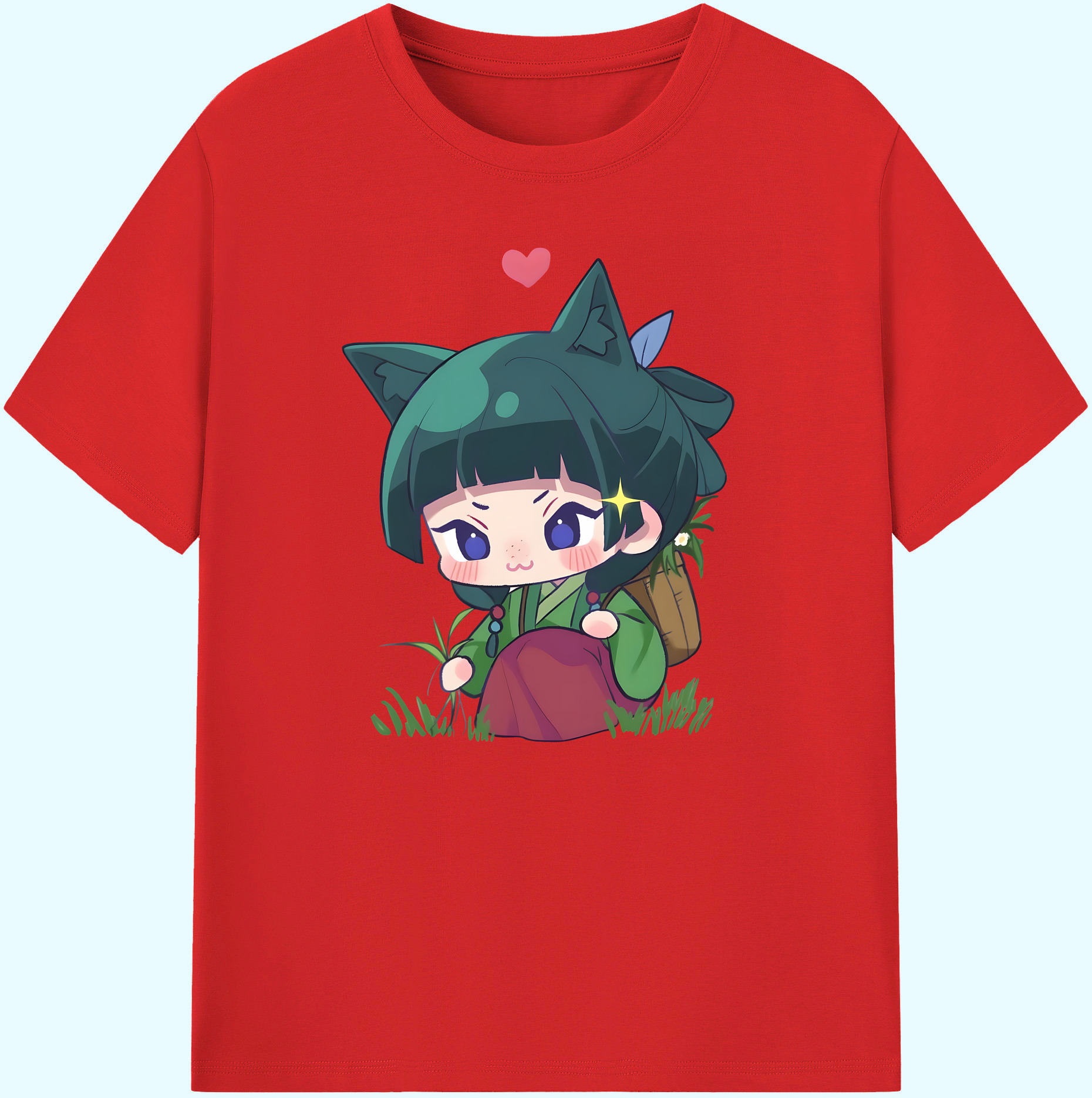 （画像用） 薬屋のひとりごと The Apothecary Diaries 綿100％ メンズ半袖Tシャツ｜肌触りやわらか＆通気性