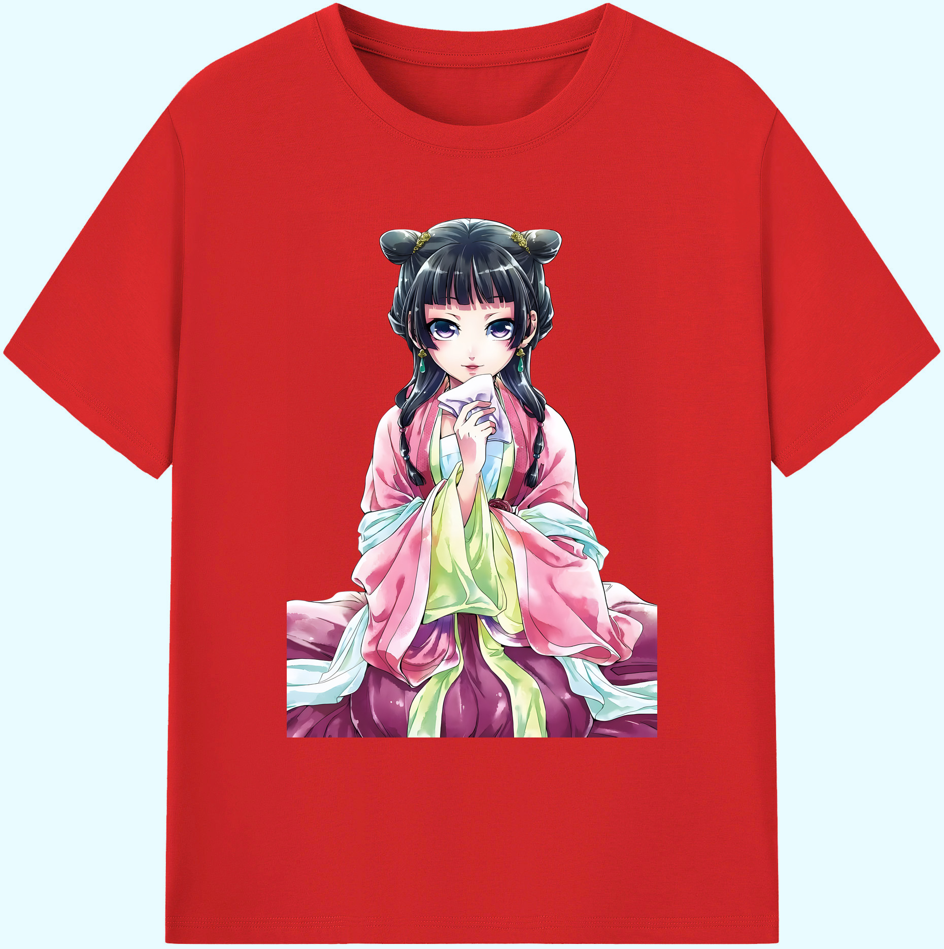 （画像用） 薬屋のひとりごと The Apothecary Diaries 綿100％ メンズ半袖Tシャツ｜肌触りやわらか＆通気性