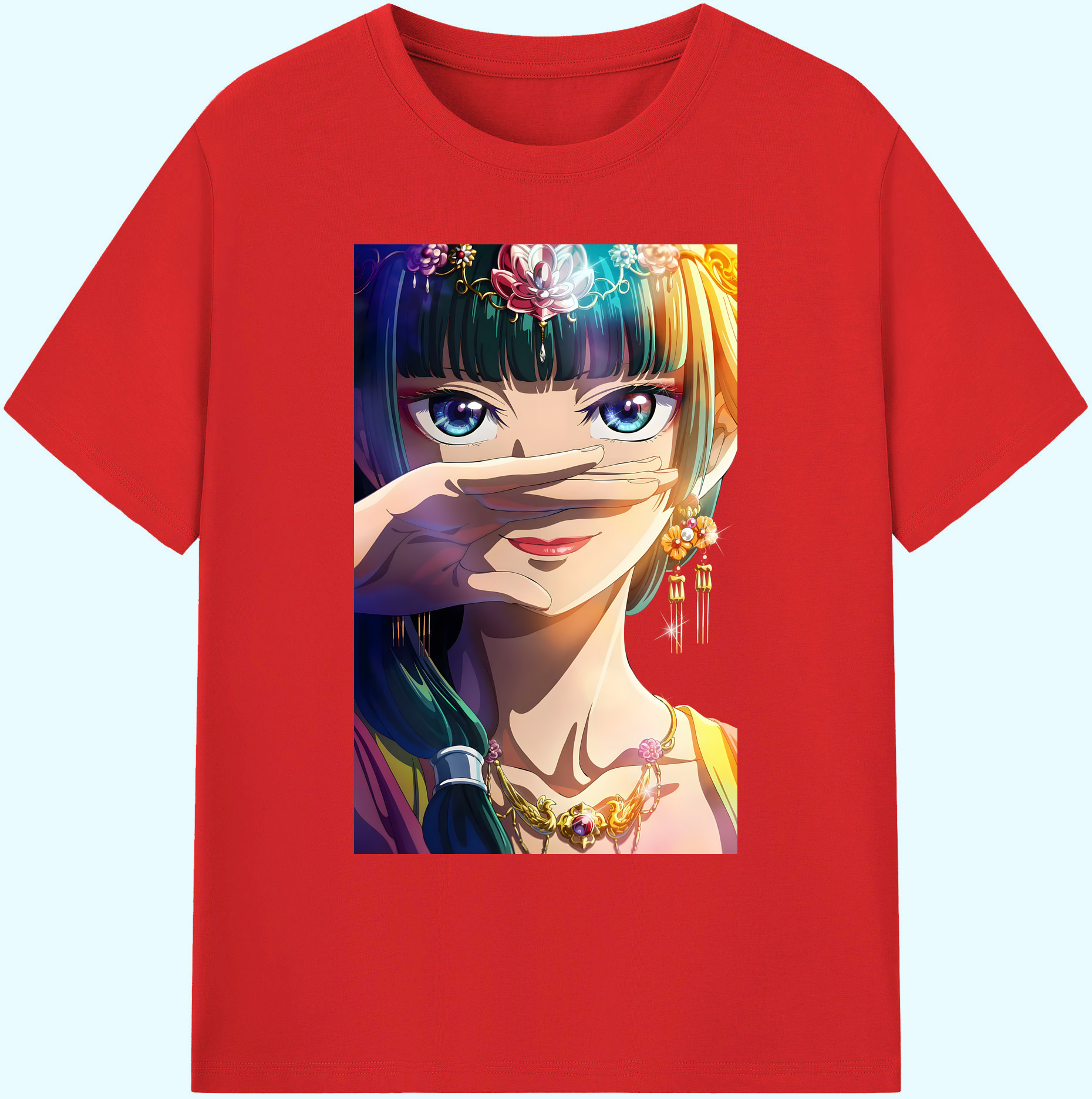 （画像用） 薬屋のひとりごと The Apothecary Diaries 綿100％ メンズ半袖Tシャツ｜肌触りやわらか＆通気性