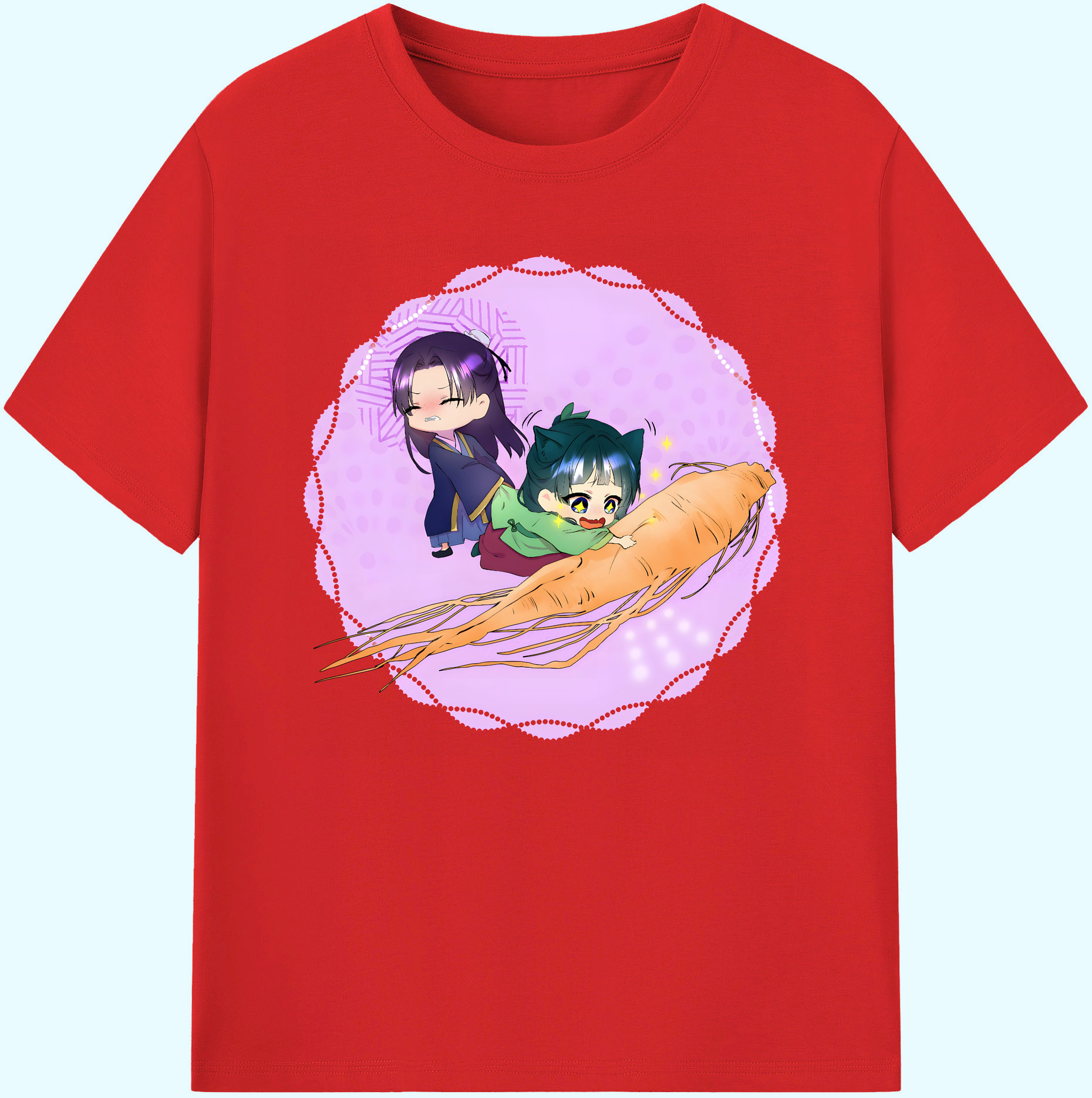 （画像用） 薬屋のひとりごと The Apothecary Diaries 綿100％ メンズ半袖Tシャツ｜肌触りやわらか＆通気性