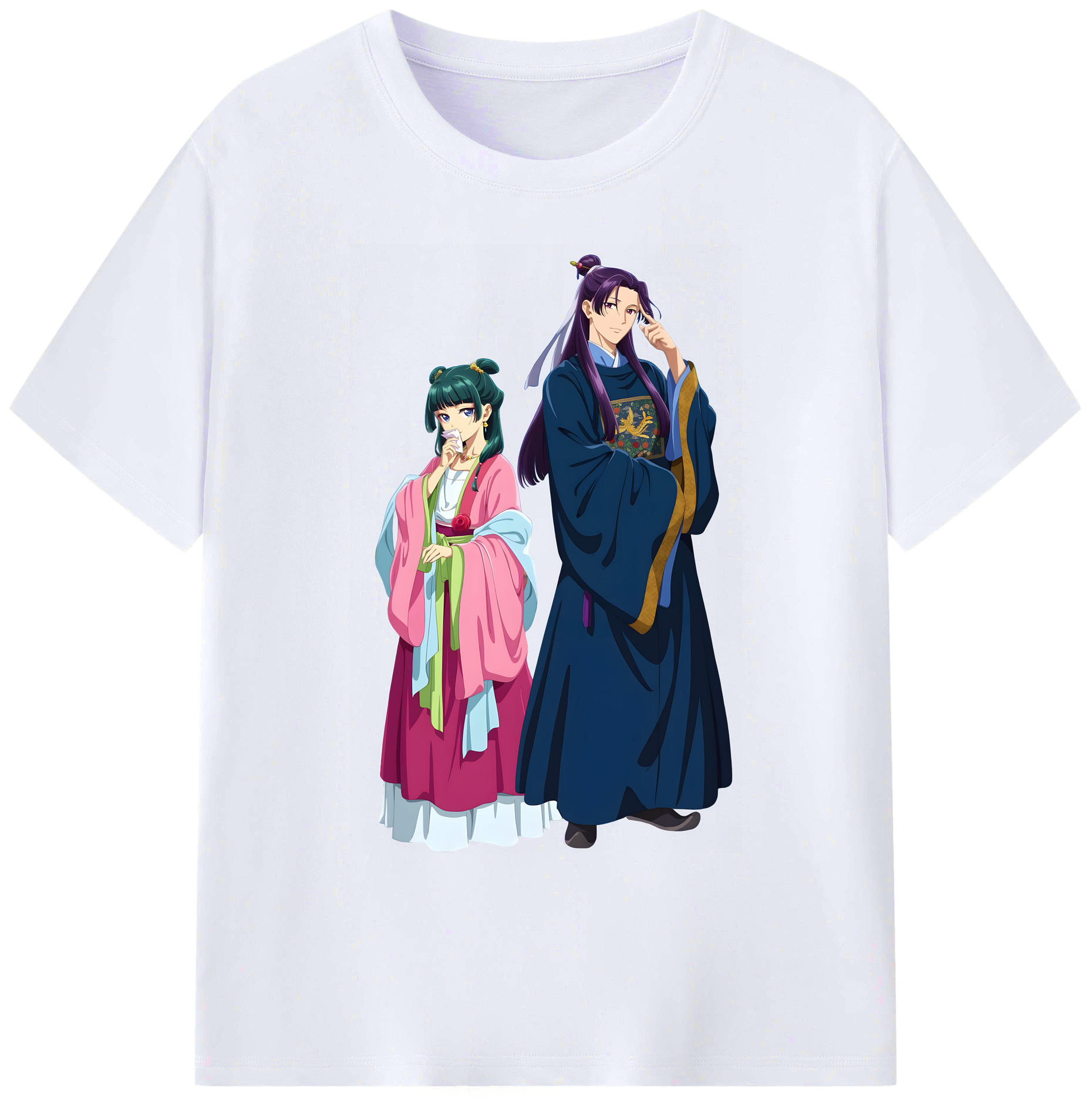 （画像用） 薬屋のひとりごと The Apothecary Diaries 綿100％ メンズ半袖Tシャツ｜肌触りやわらか＆通気性