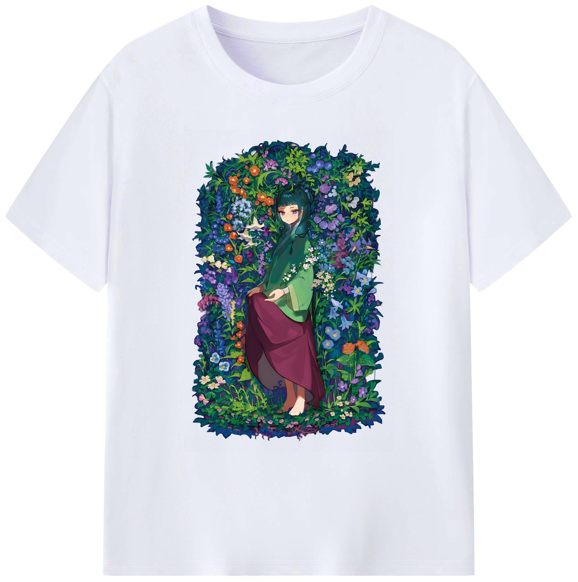 （画像用） 薬屋のひとりごと The Apothecary Diaries 綿100％ メンズ半袖Tシャツ｜肌触りやわらか＆通気性