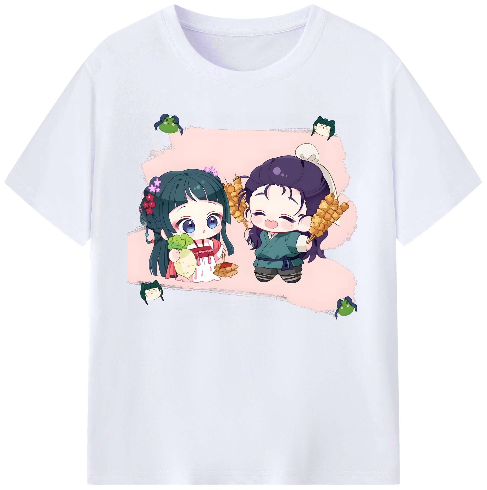 （画像用） 薬屋のひとりごと The Apothecary Diaries 綿100％ メンズ半袖Tシャツ｜肌触りやわらか＆通気性