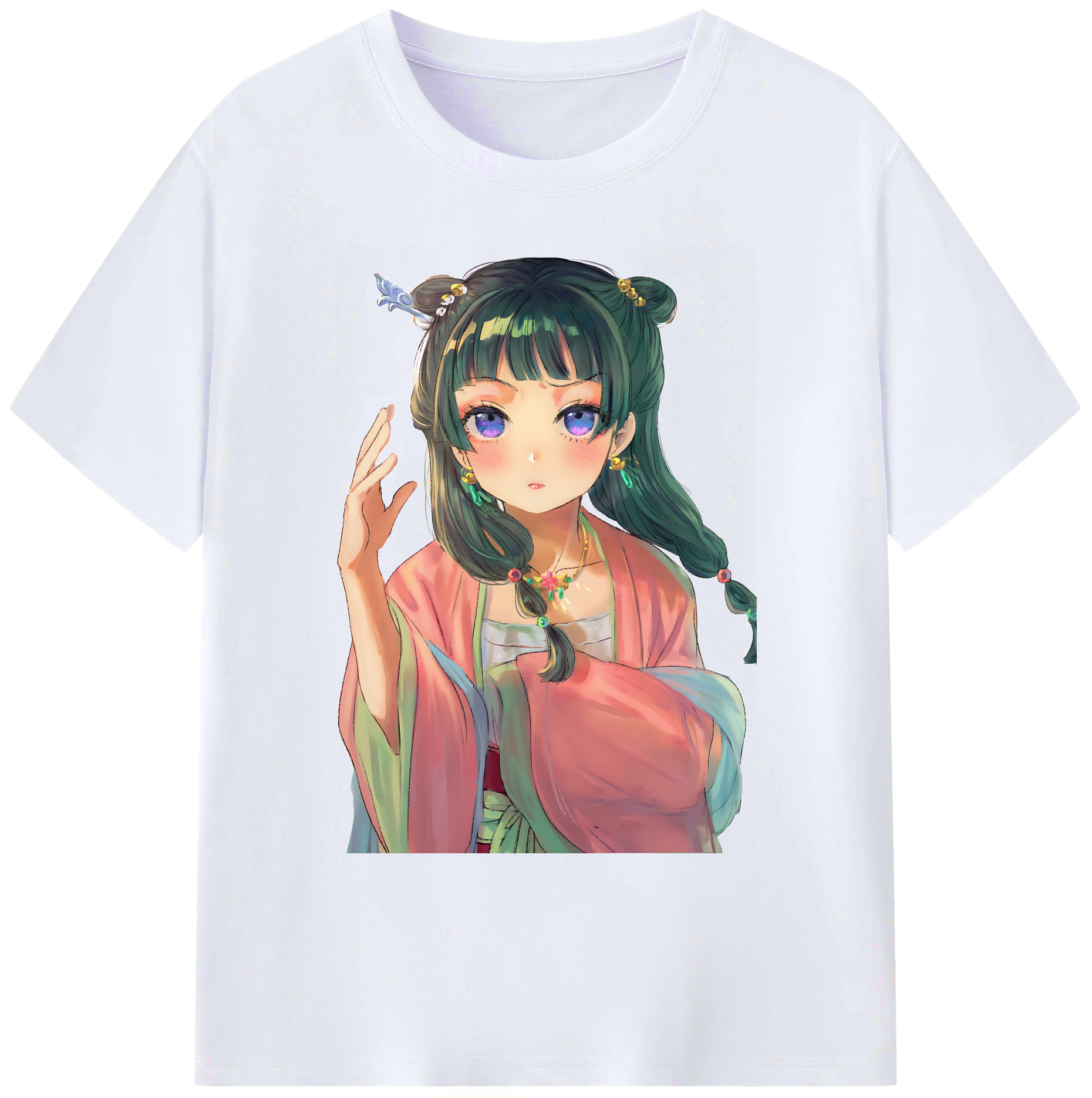 （画像用） 薬屋のひとりごと The Apothecary Diaries 綿100％ メンズ半袖Tシャツ｜肌触りやわらか＆通気性