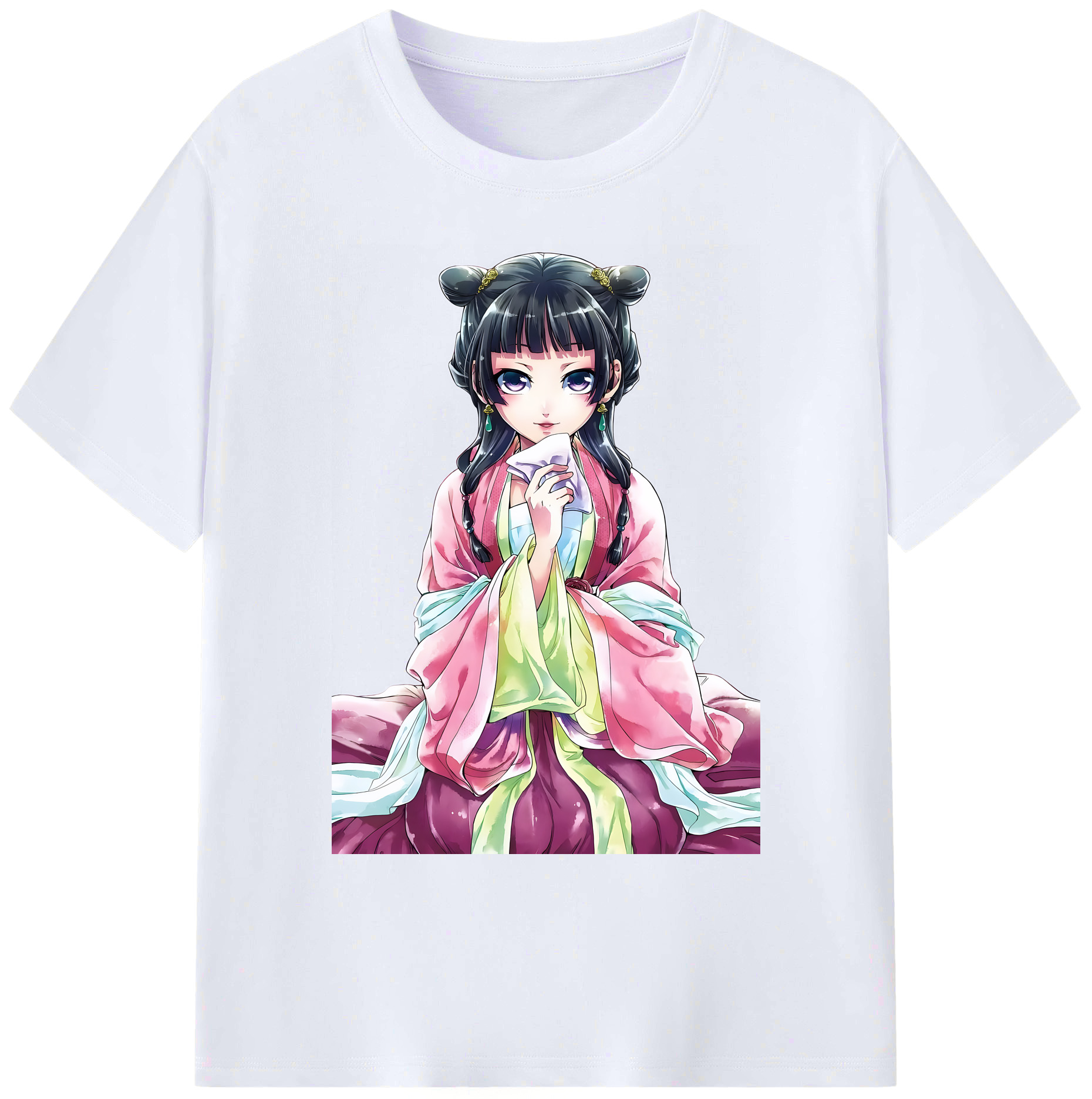 （画像用） 薬屋のひとりごと The Apothecary Diaries 綿100％ メンズ半袖Tシャツ｜肌触りやわらか＆通気性