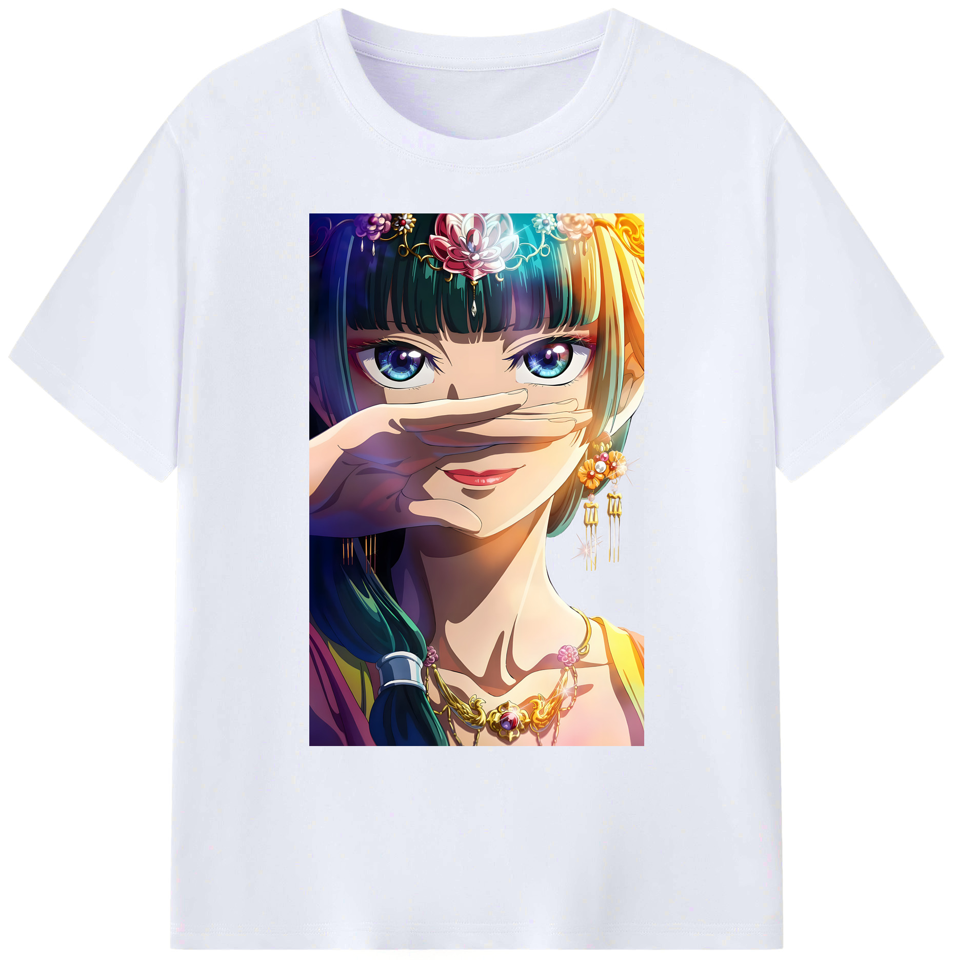 （画像用） 薬屋のひとりごと The Apothecary Diaries 綿100％ メンズ半袖Tシャツ｜肌触りやわらか＆通気性