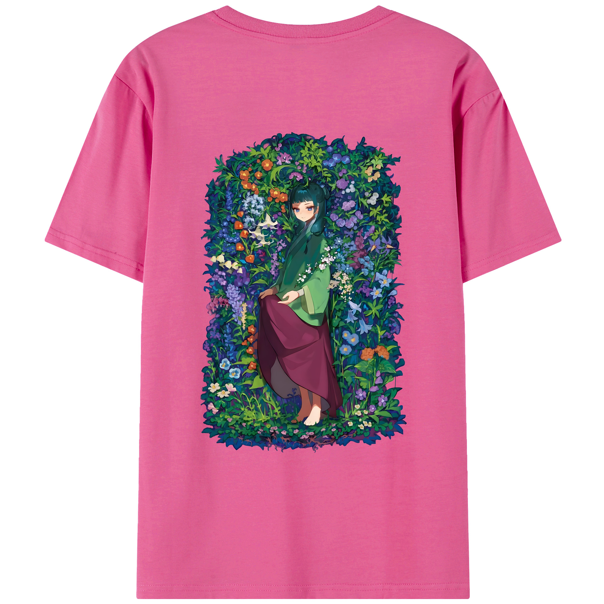 （画像用） 薬屋のひとりごと The Apothecary Diaries レディース半袖Tシャツ(バックプリント)