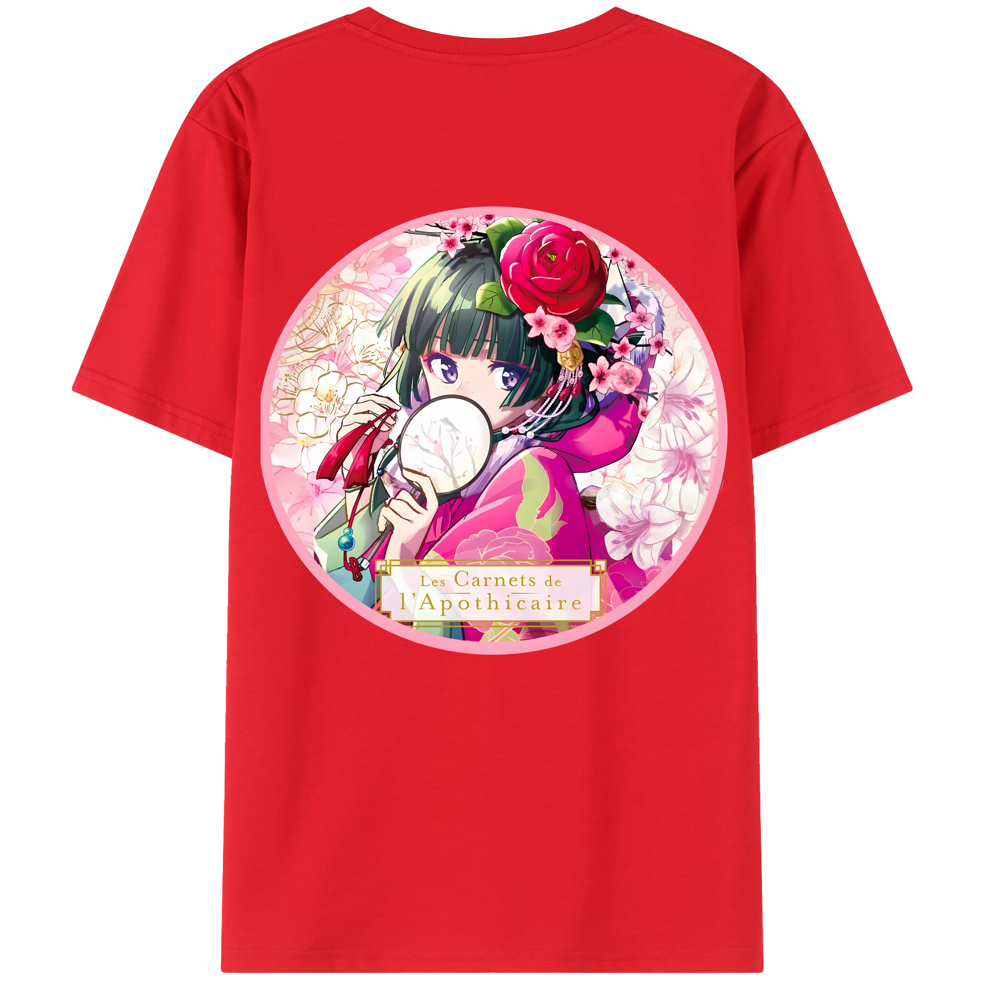（画像用） 薬屋のひとりごと The Apothecary Diaries レディース半袖Tシャツ(バックプリント)