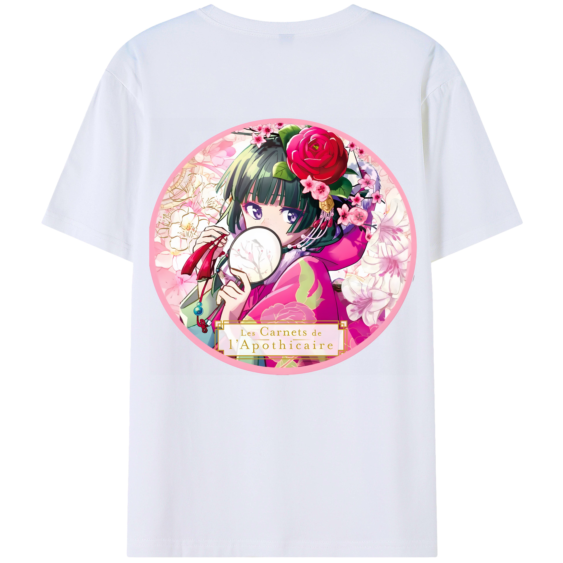 （画像用） 薬屋のひとりごと The Apothecary Diaries レディース半袖Tシャツ(バックプリント)