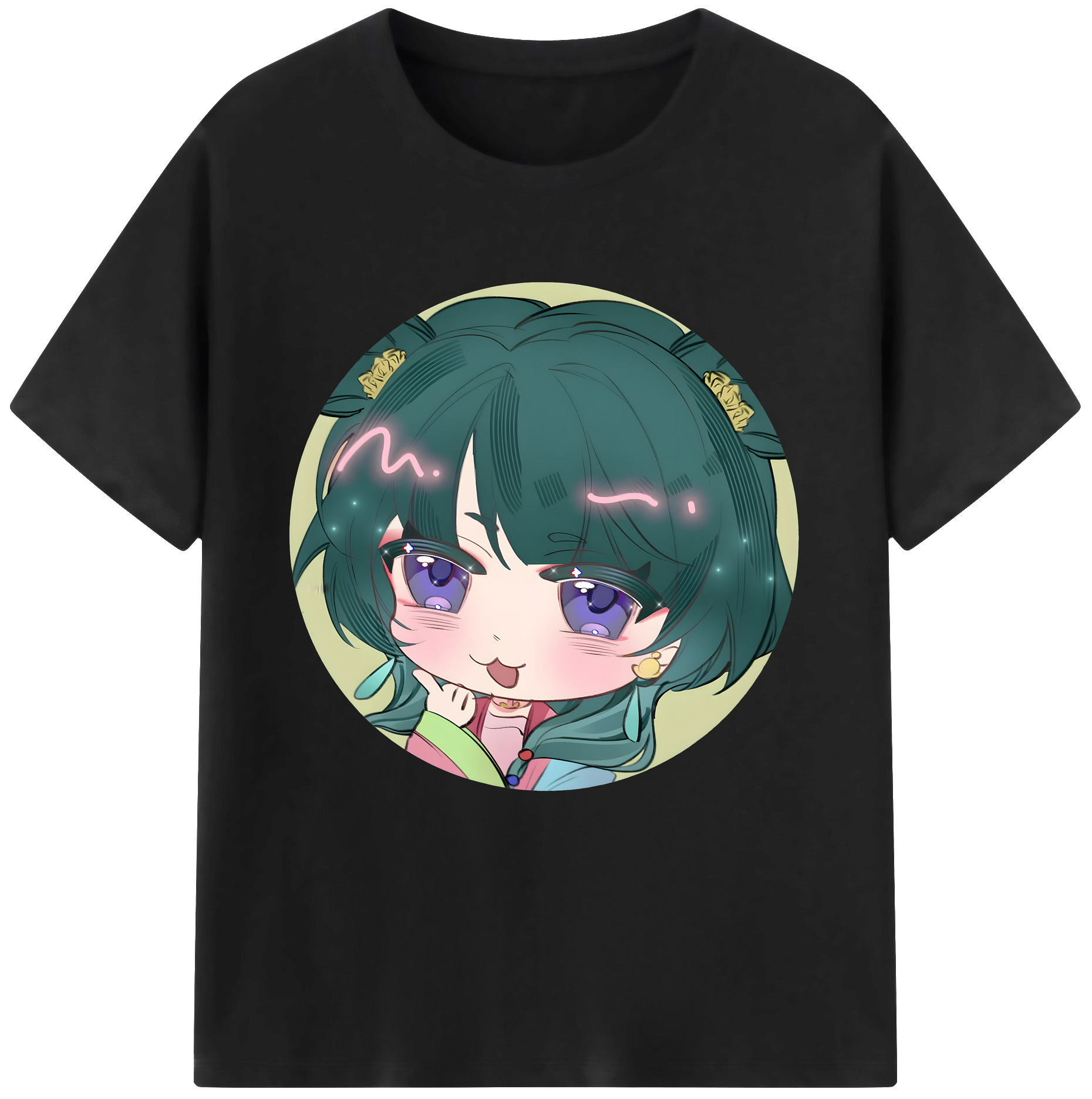 （画像用） 薬屋のひとりごと The Apothecary Diaries レディースカジュアルプリントTシャツ（綿100％）
