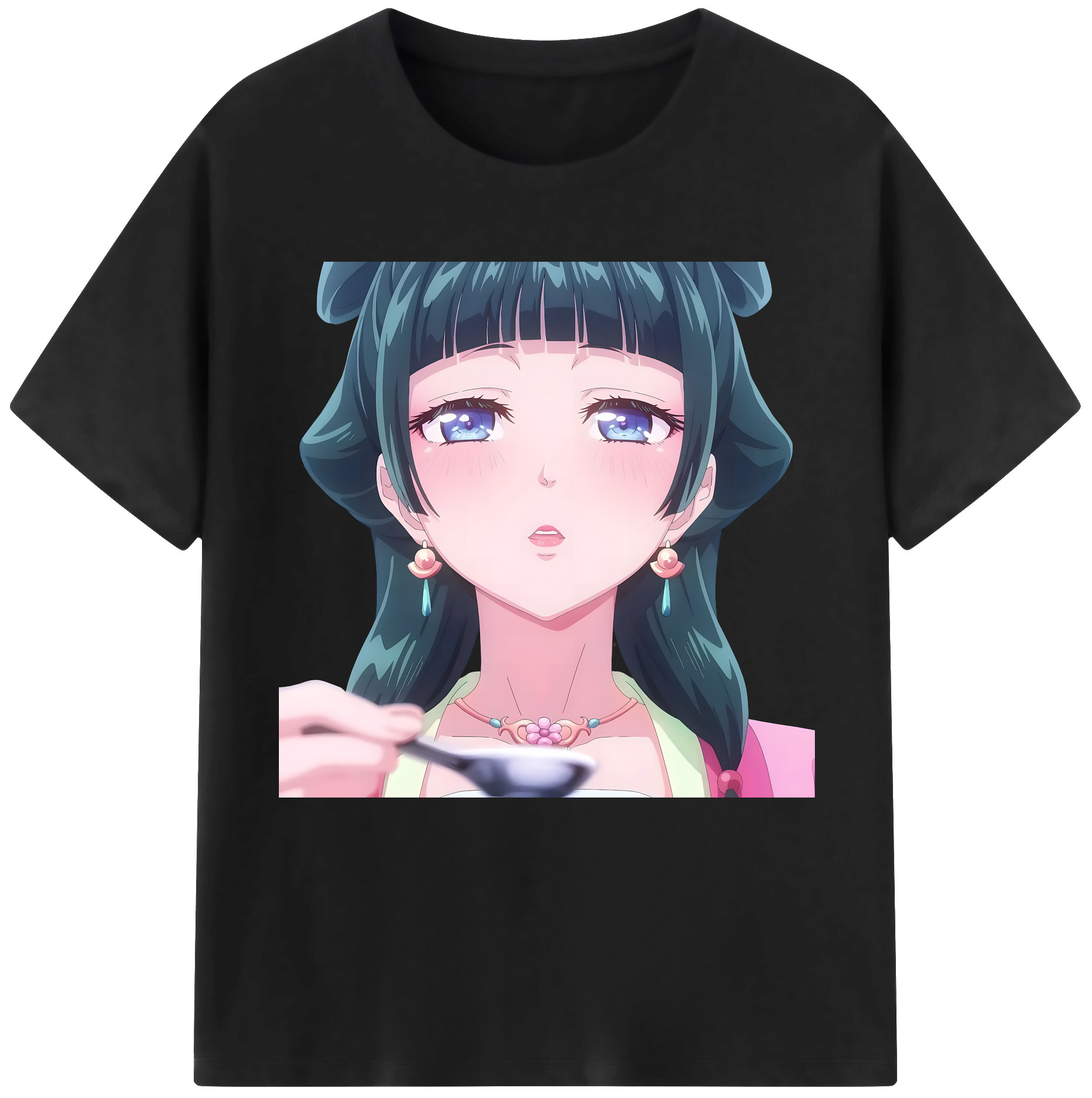 （画像用） 薬屋のひとりごと The Apothecary Diaries レディースカジュアルプリントTシャツ（綿100％）