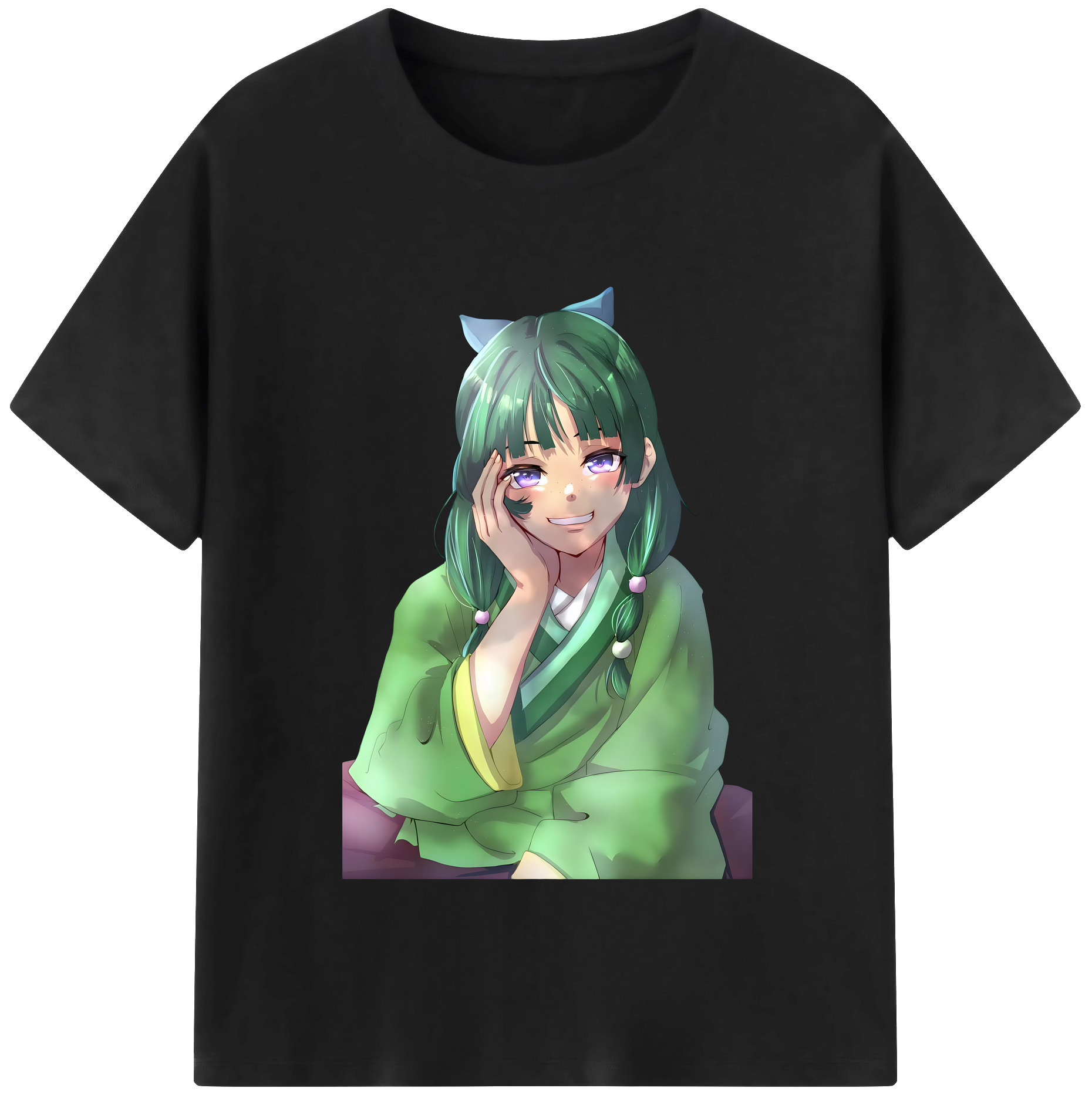 （画像用） 薬屋のひとりごと The Apothecary Diaries レディースカジュアルプリントTシャツ（綿100％）