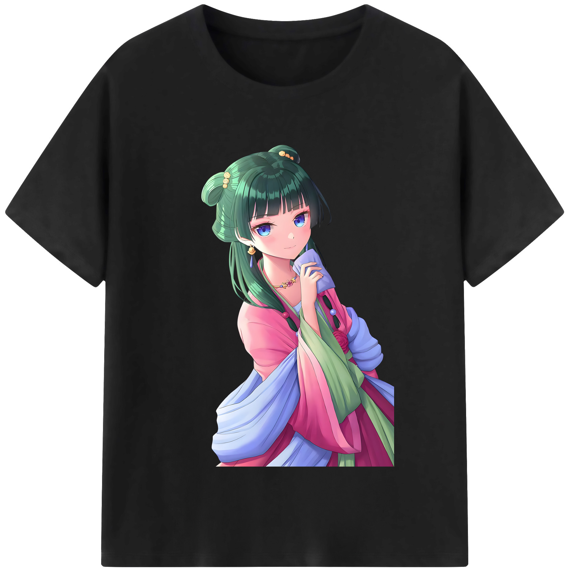 （画像用） 薬屋のひとりごと The Apothecary Diaries レディースカジュアルプリントTシャツ（綿100％）