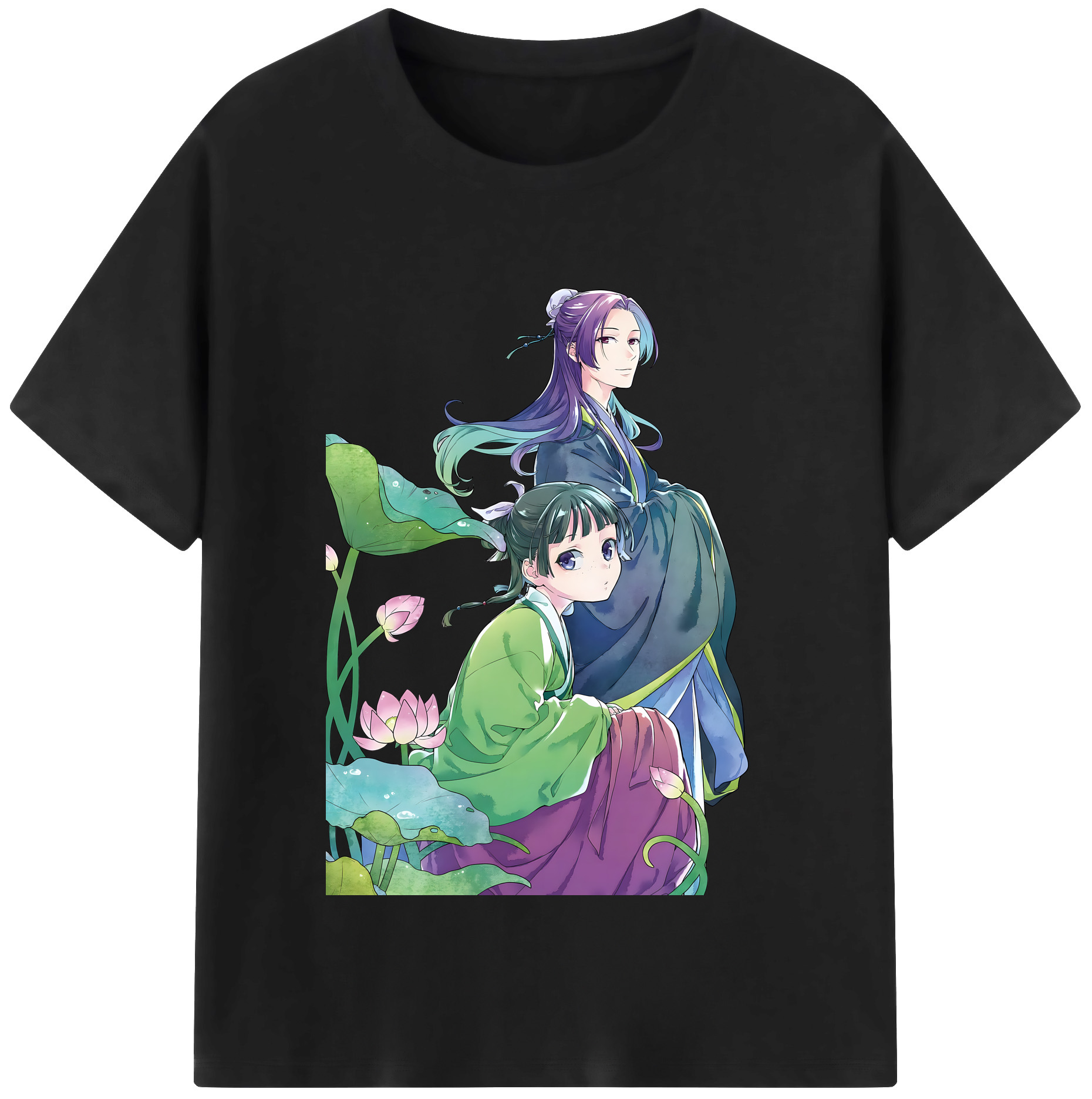 （画像用） 薬屋のひとりごと The Apothecary Diaries レディースカジュアルプリントTシャツ（綿100％）