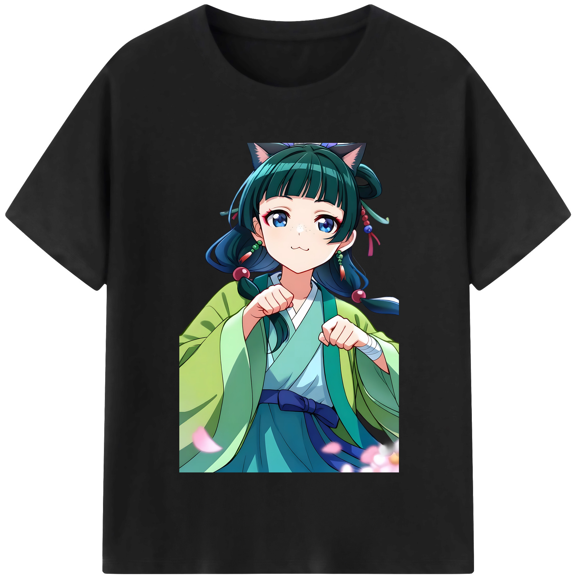 （画像用） 薬屋のひとりごと The Apothecary Diaries レディースカジュアルプリントTシャツ（綿100％）