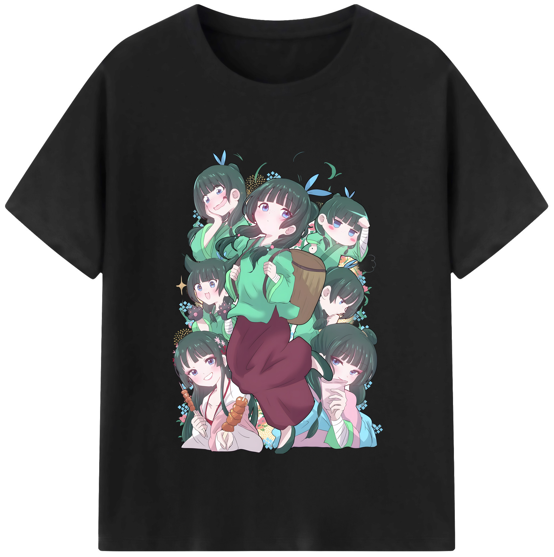 （画像用） 薬屋のひとりごと The Apothecary Diaries レディースカジュアルプリントTシャツ（綿100％）