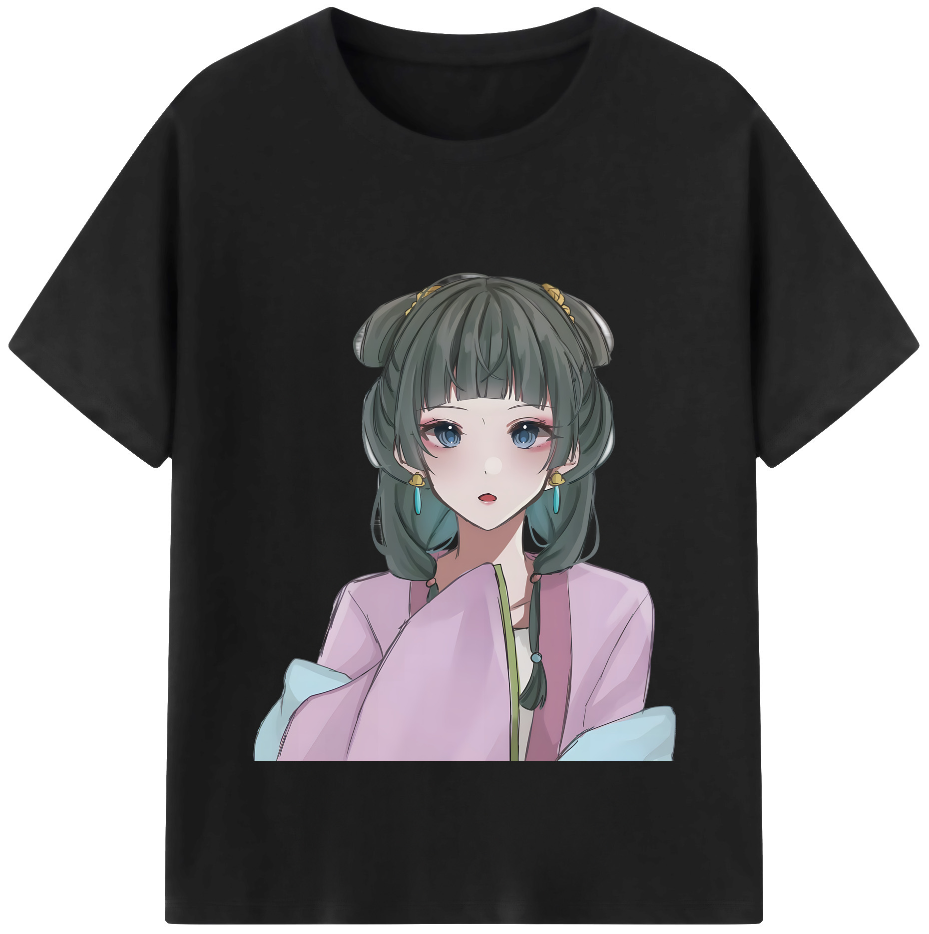（画像用） 薬屋のひとりごと The Apothecary Diaries レディースカジュアルプリントTシャツ（綿100％）