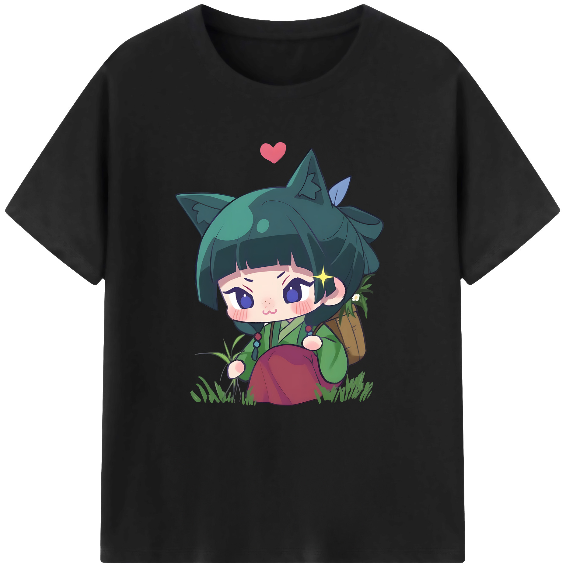 （画像用） 薬屋のひとりごと The Apothecary Diaries レディースカジュアルプリントTシャツ（綿100％）