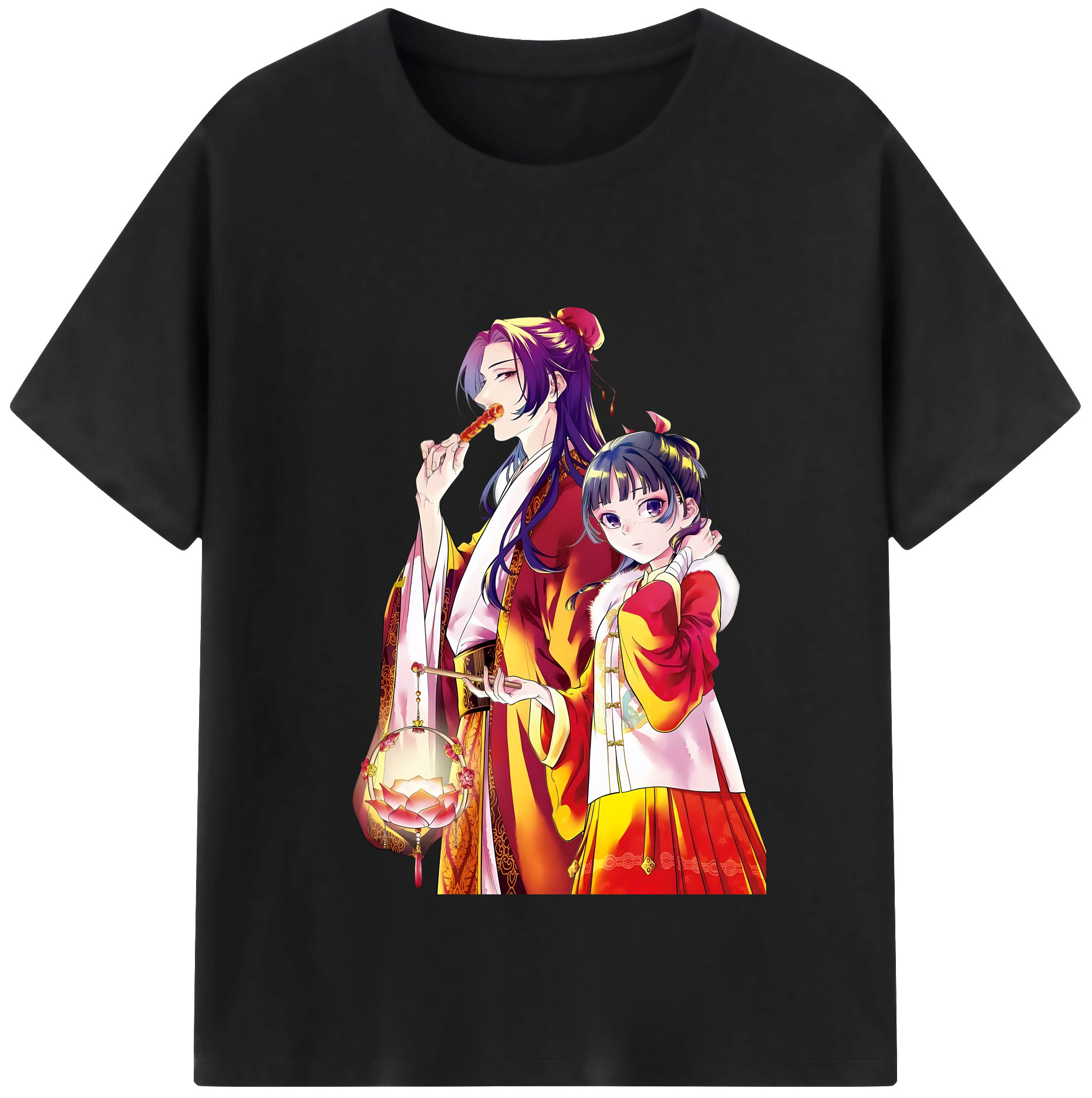 （画像用） 薬屋のひとりごと The Apothecary Diaries レディースカジュアルプリントTシャツ（綿100％）