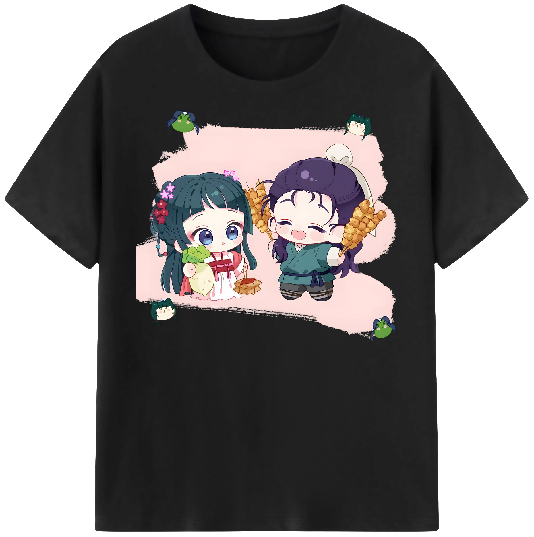 （画像用） 薬屋のひとりごと The Apothecary Diaries レディースカジュアルプリントTシャツ（綿100％）