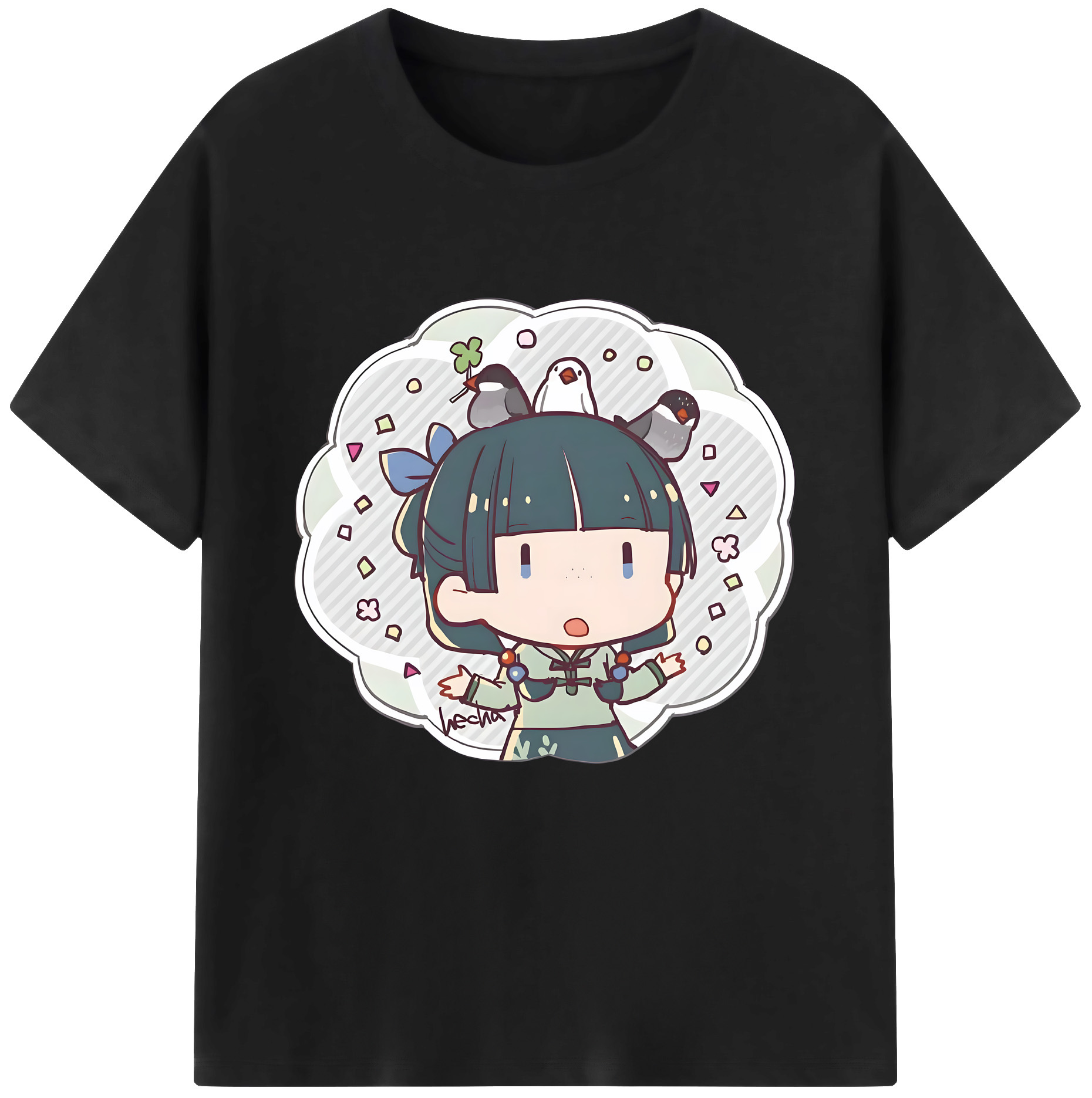 （画像用） 薬屋のひとりごと The Apothecary Diaries レディースカジュアルプリントTシャツ（綿100％）