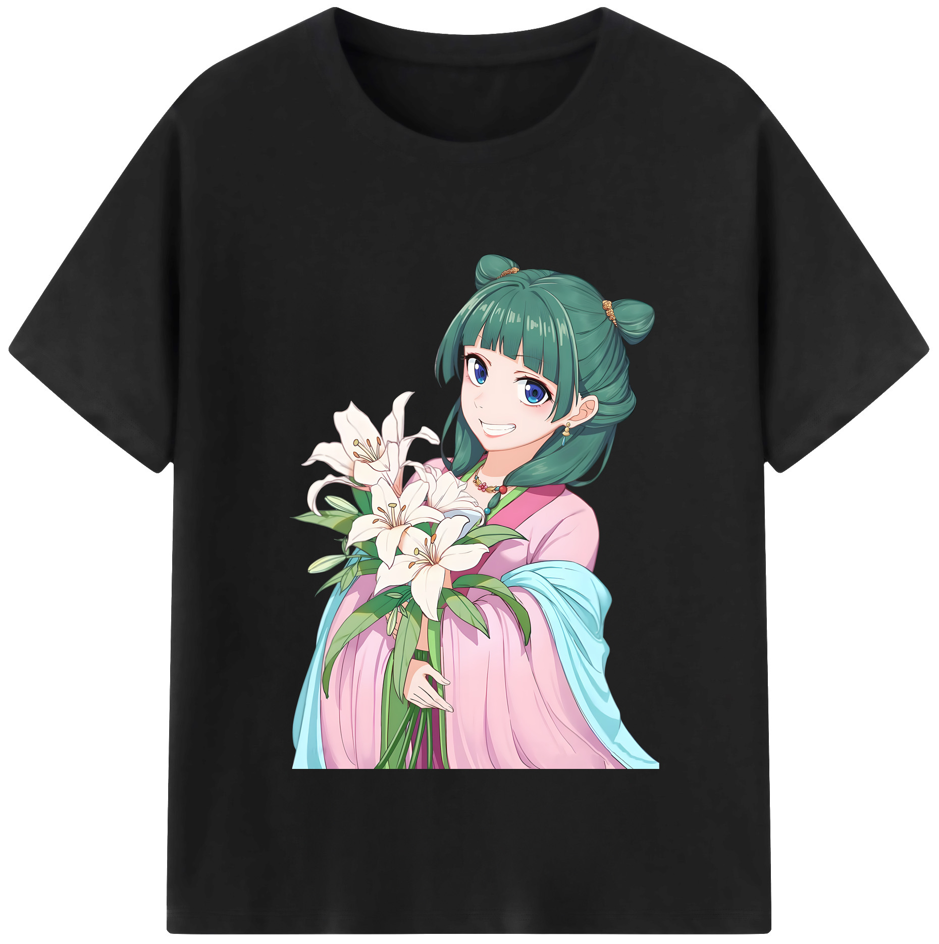 （画像用） 薬屋のひとりごと The Apothecary Diaries レディースカジュアルプリントTシャツ（綿100％）
