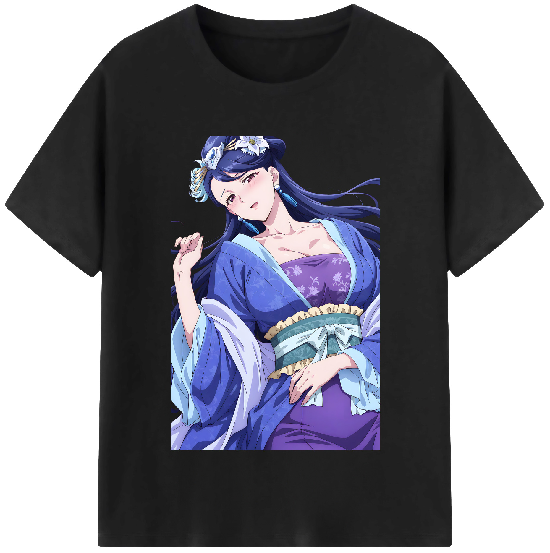 （画像用） 薬屋のひとりごと The Apothecary Diaries レディースカジュアルプリントTシャツ（綿100％）