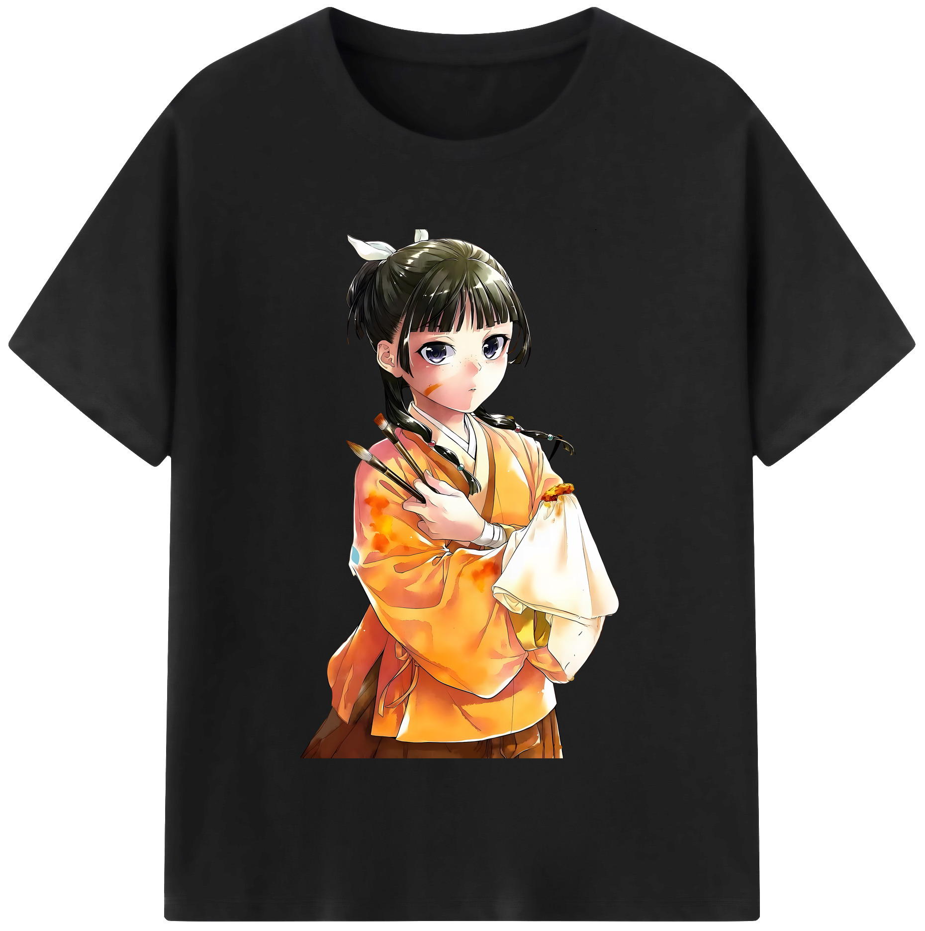 （画像用） 薬屋のひとりごと The Apothecary Diaries レディースカジュアルプリントTシャツ（綿100％）