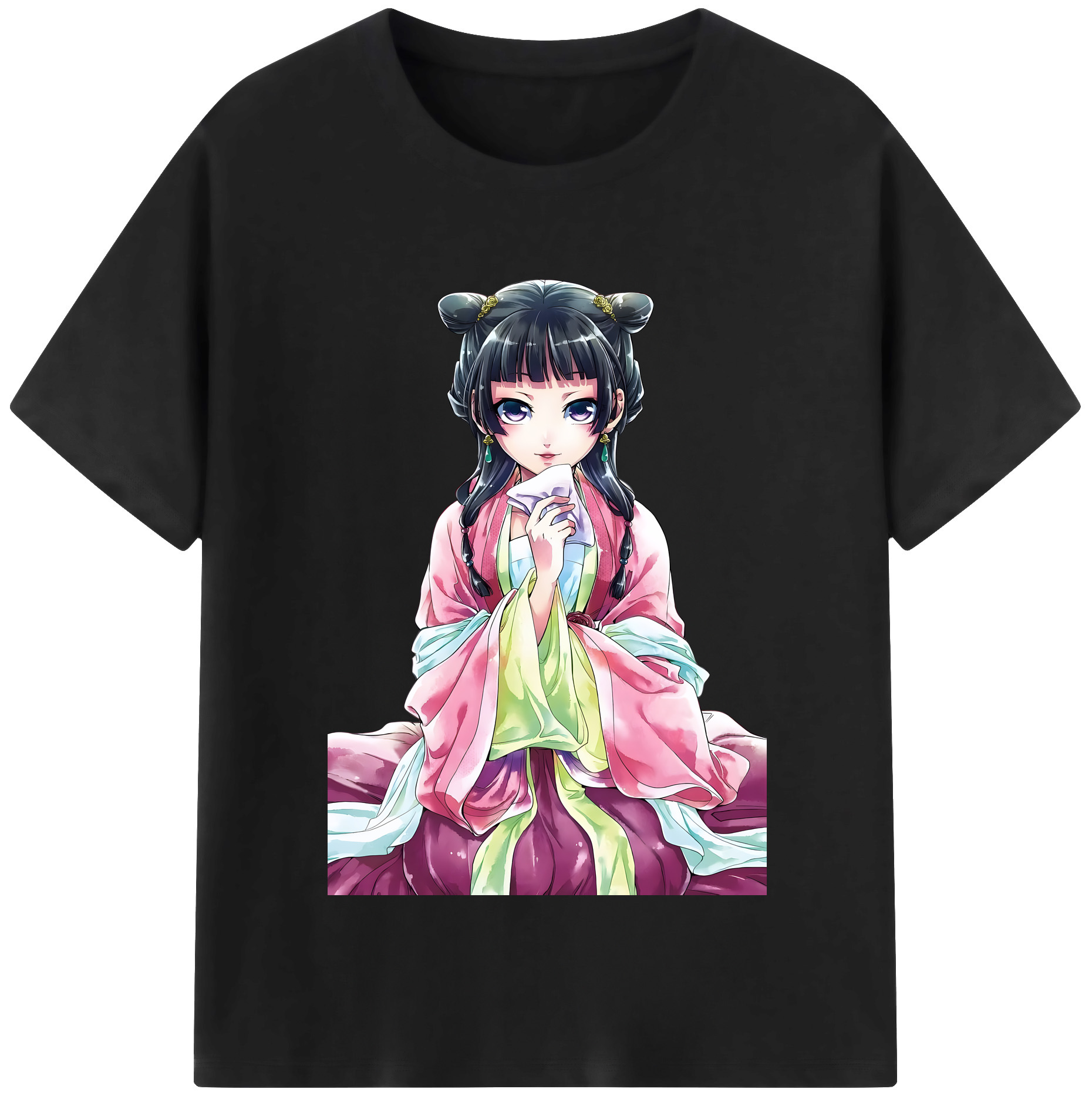 （画像用） 薬屋のひとりごと The Apothecary Diaries レディースカジュアルプリントTシャツ（綿100％）
