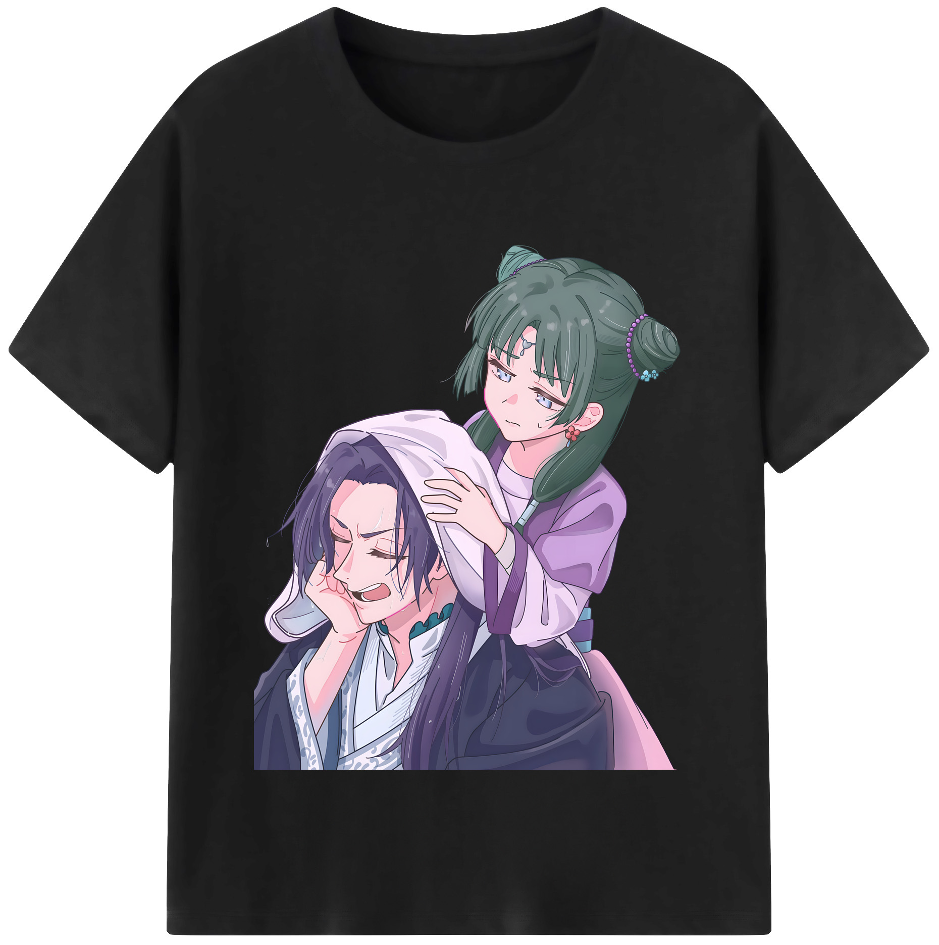 （画像用） 薬屋のひとりごと The Apothecary Diaries レディースカジュアルプリントTシャツ（綿100％）