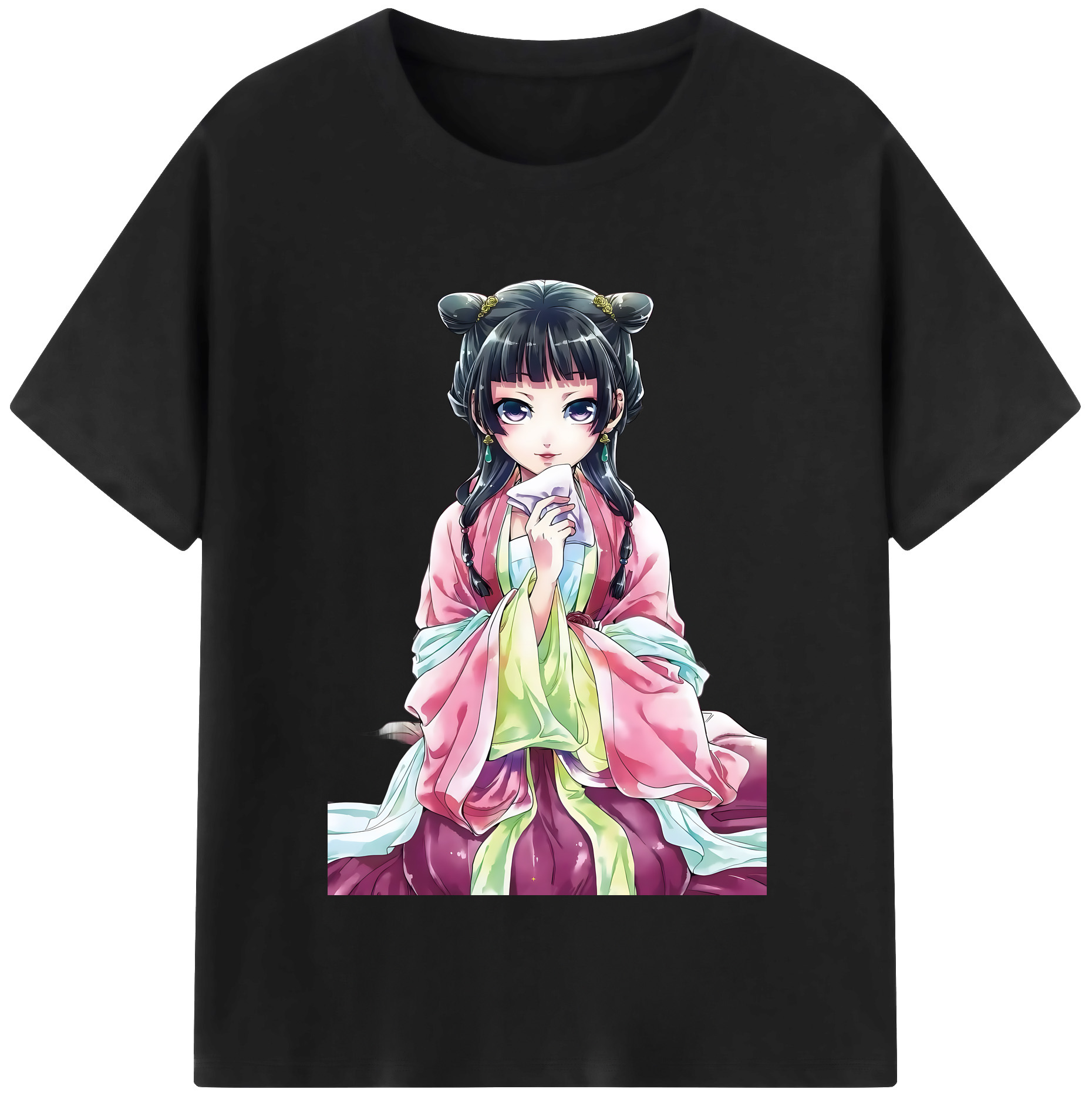 （画像用） 薬屋のひとりごと The Apothecary Diaries レディースカジュアルプリントTシャツ（綿100％）