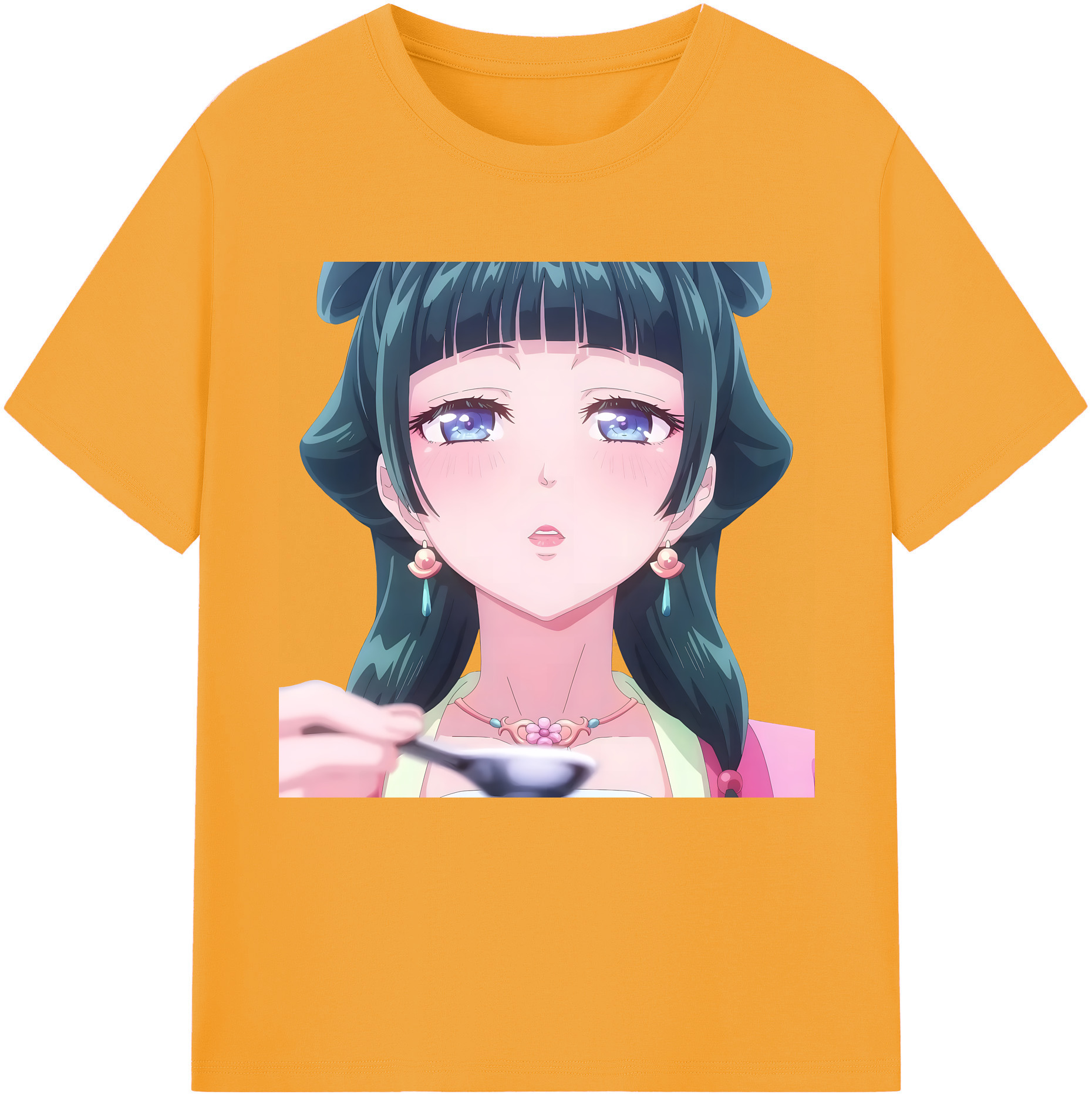 （画像用） 薬屋のひとりごと The Apothecary Diaries レディースカジュアルプリントTシャツ（綿100％）