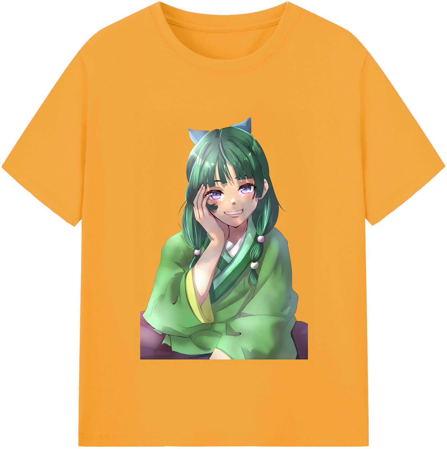 （画像用） 薬屋のひとりごと The Apothecary Diaries レディースカジュアルプリントTシャツ（綿100％）
