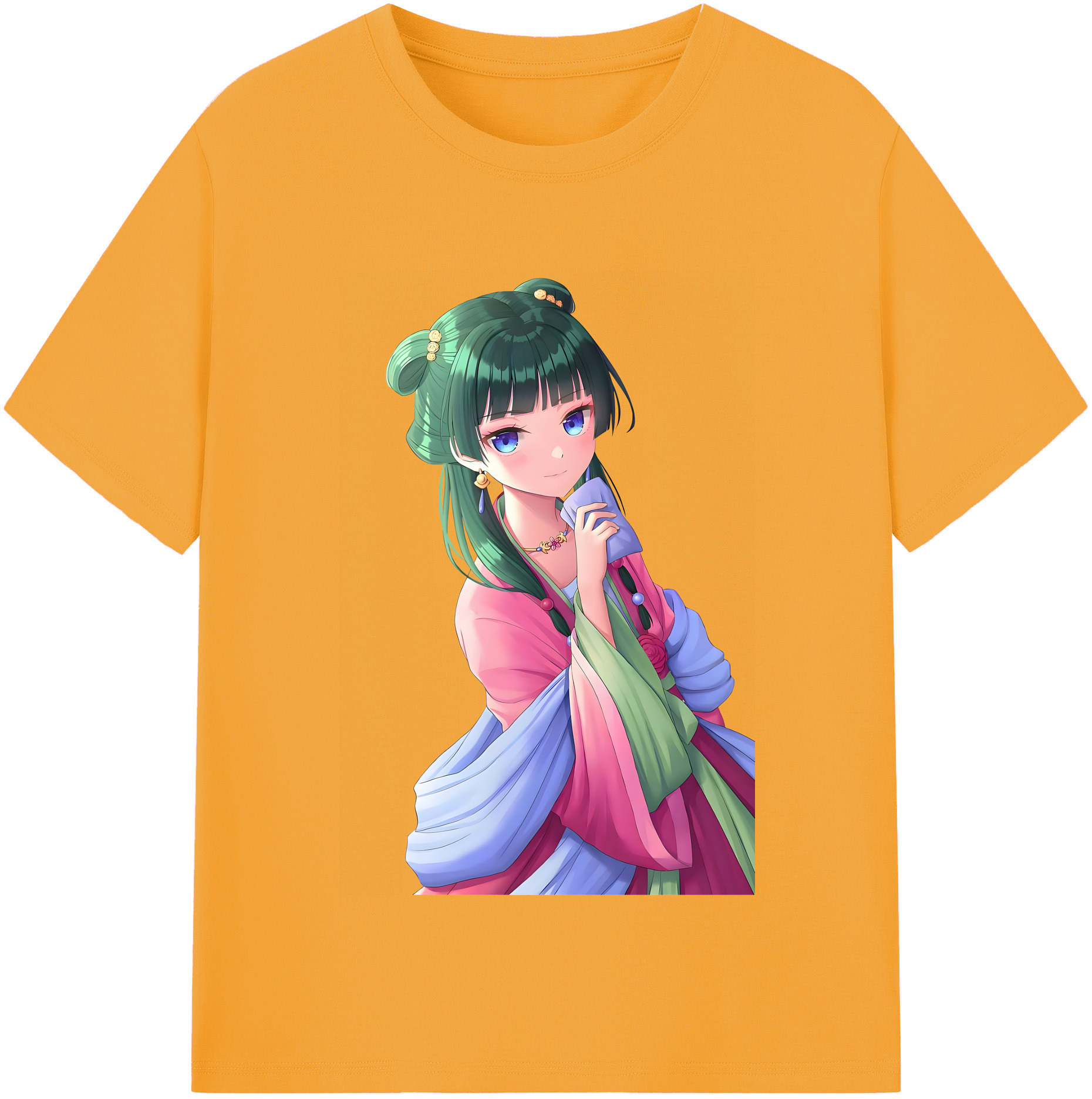（画像用） 薬屋のひとりごと The Apothecary Diaries レディースカジュアルプリントTシャツ（綿100％）