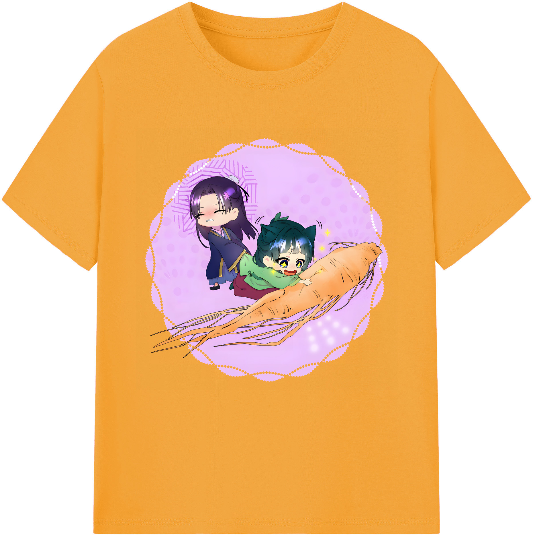（画像用） 薬屋のひとりごと The Apothecary Diaries レディースカジュアルプリントTシャツ（綿100％）