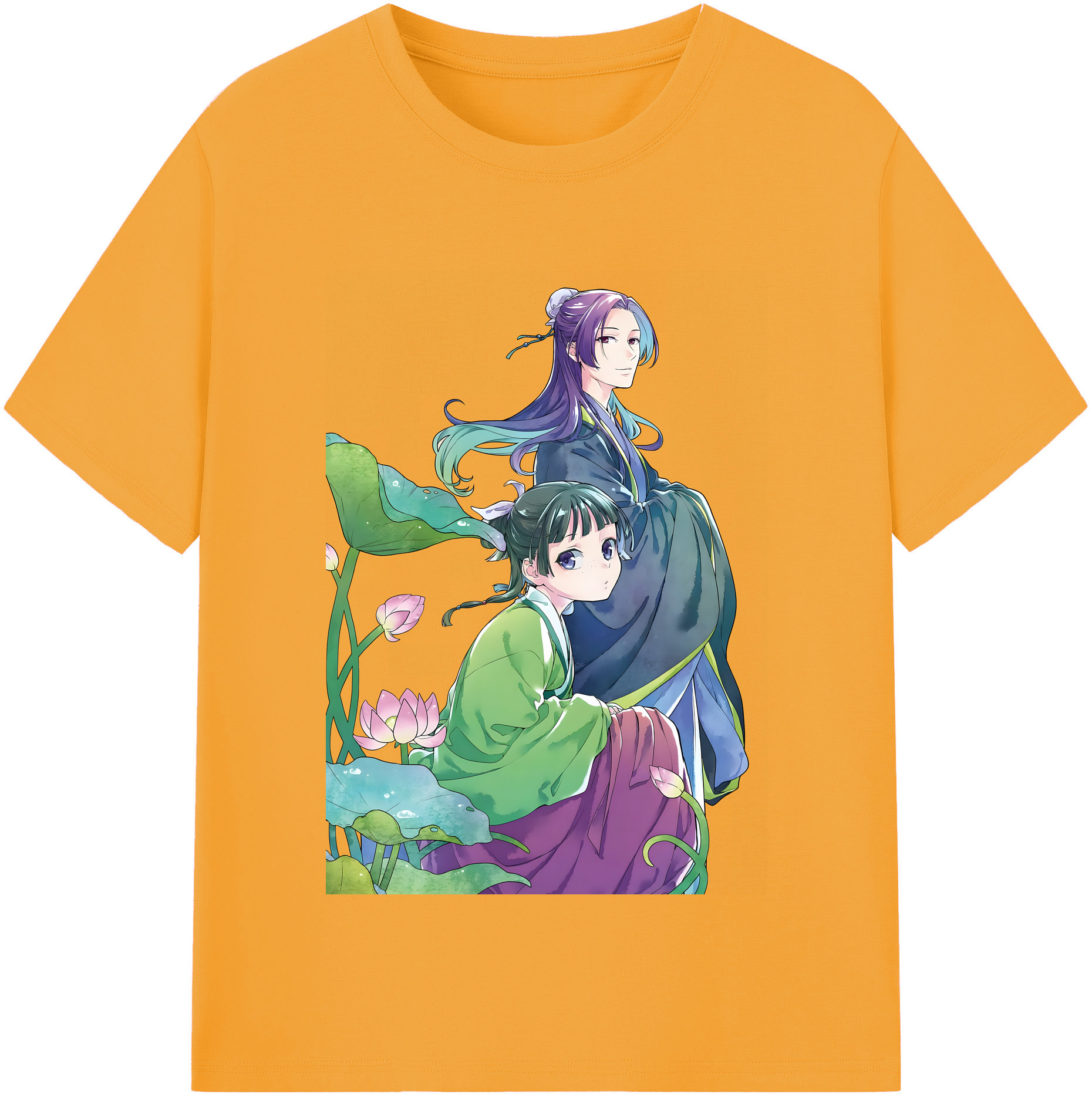 （画像用） 薬屋のひとりごと The Apothecary Diaries レディースカジュアルプリントTシャツ（綿100％）