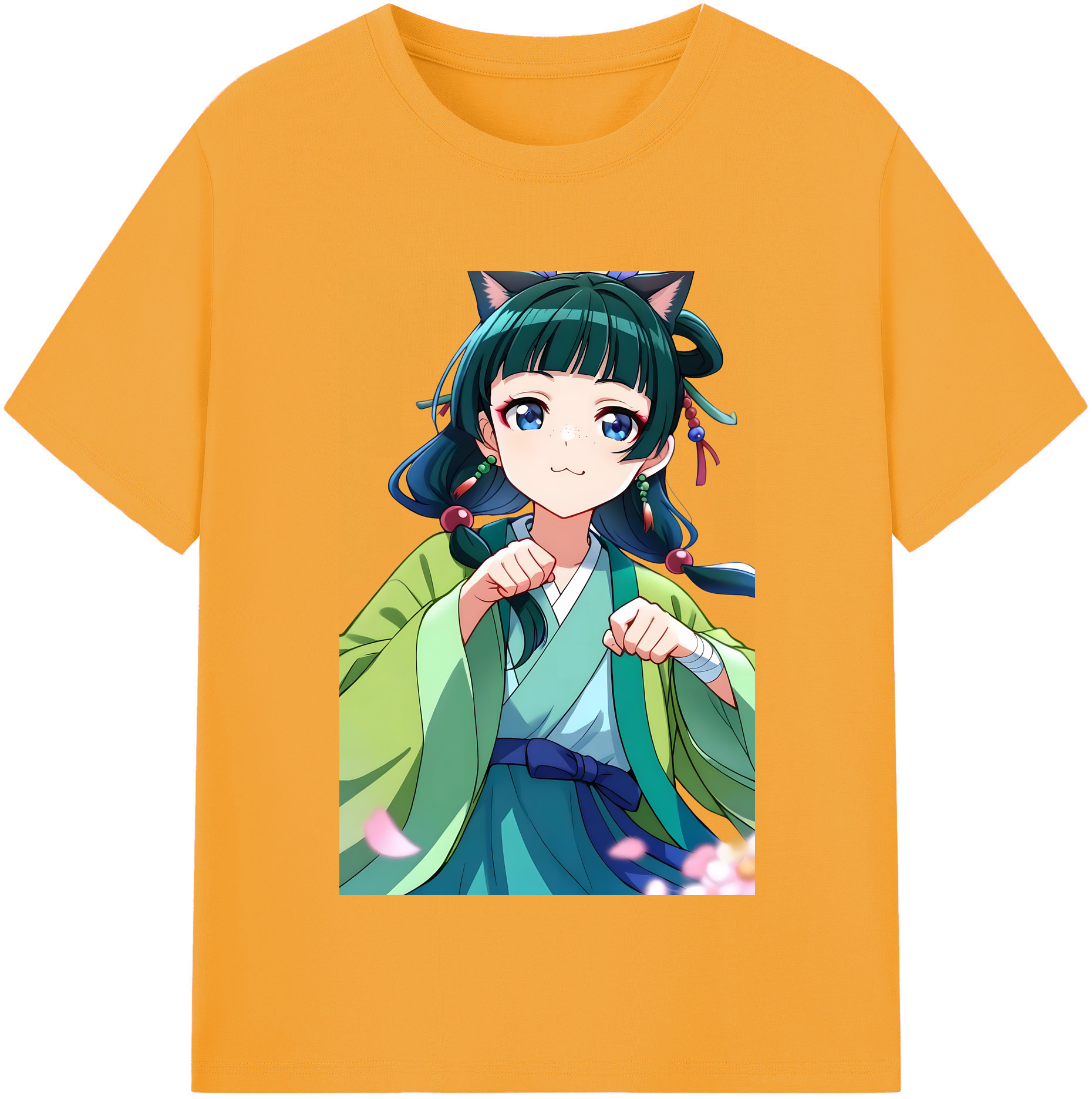 （画像用） 薬屋のひとりごと The Apothecary Diaries レディースカジュアルプリントTシャツ（綿100％）