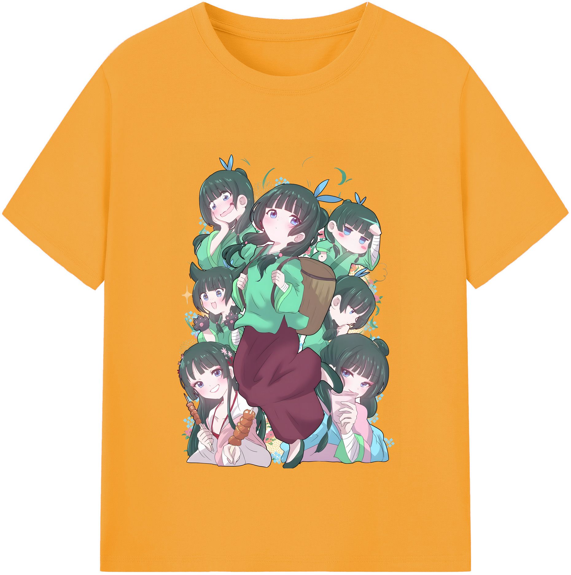 （画像用） 薬屋のひとりごと The Apothecary Diaries レディースカジュアルプリントTシャツ（綿100％）