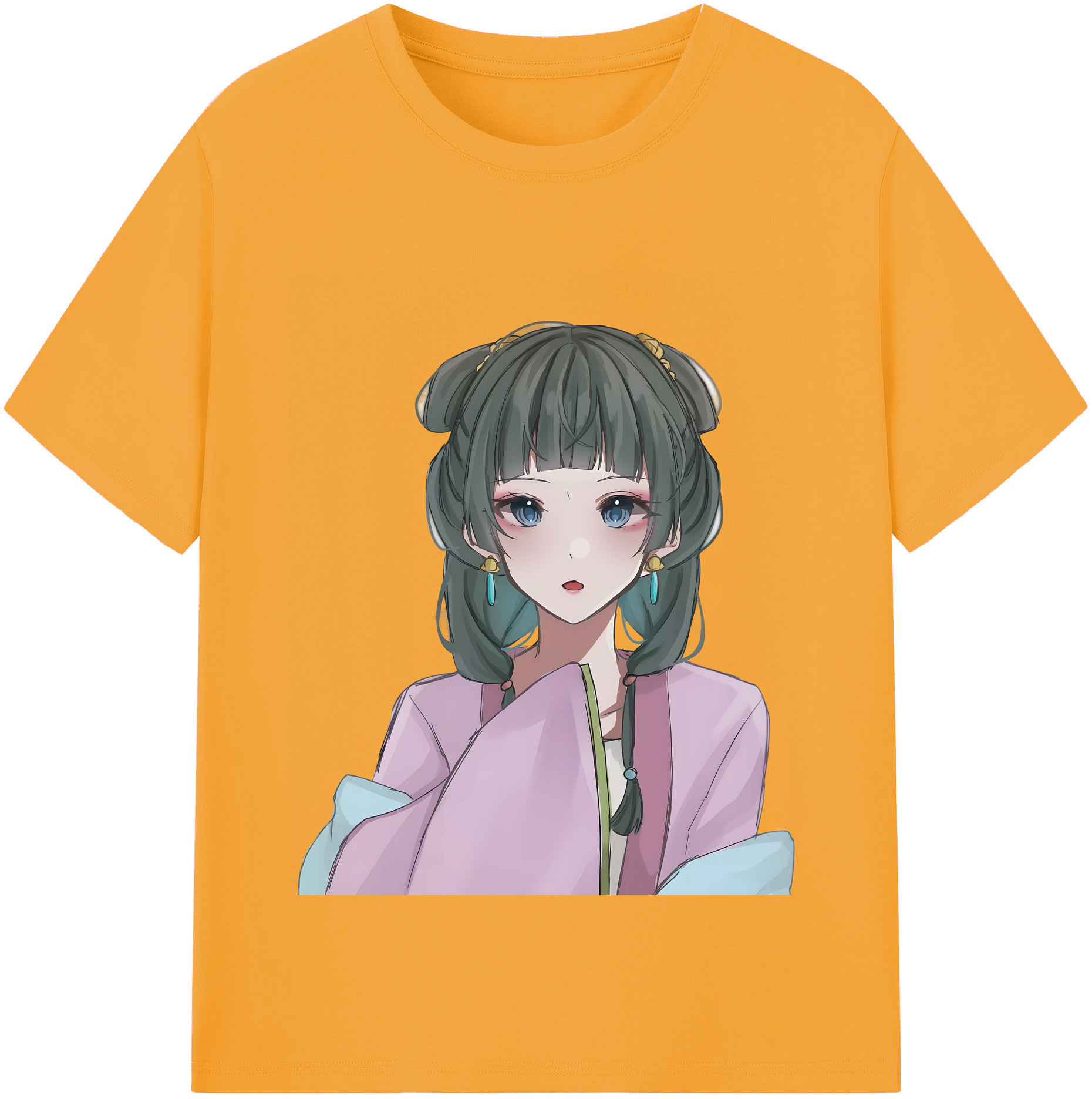 （画像用） 薬屋のひとりごと The Apothecary Diaries レディースカジュアルプリントTシャツ（綿100％）