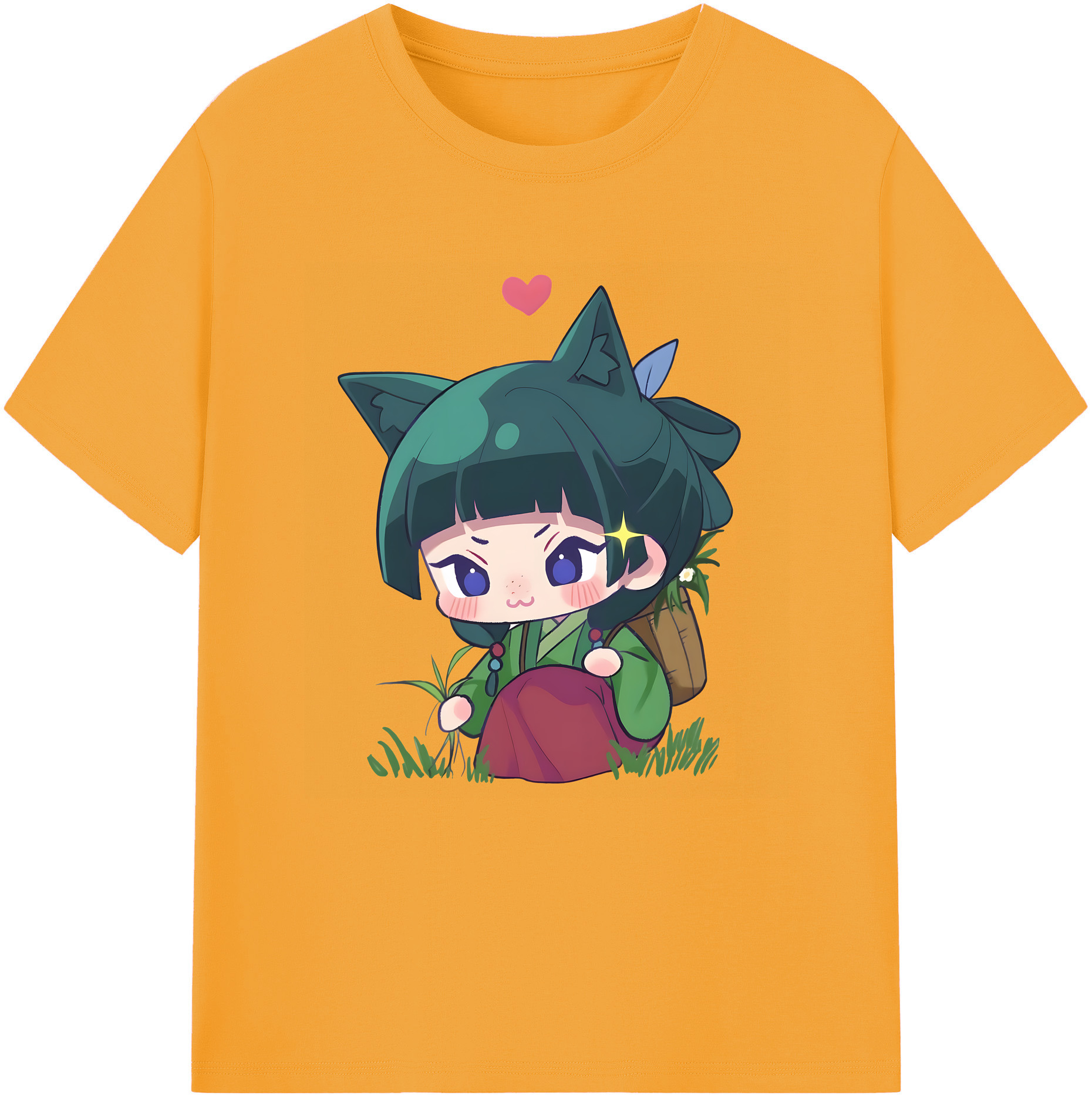 （画像用） 薬屋のひとりごと The Apothecary Diaries レディースカジュアルプリントTシャツ（綿100％）